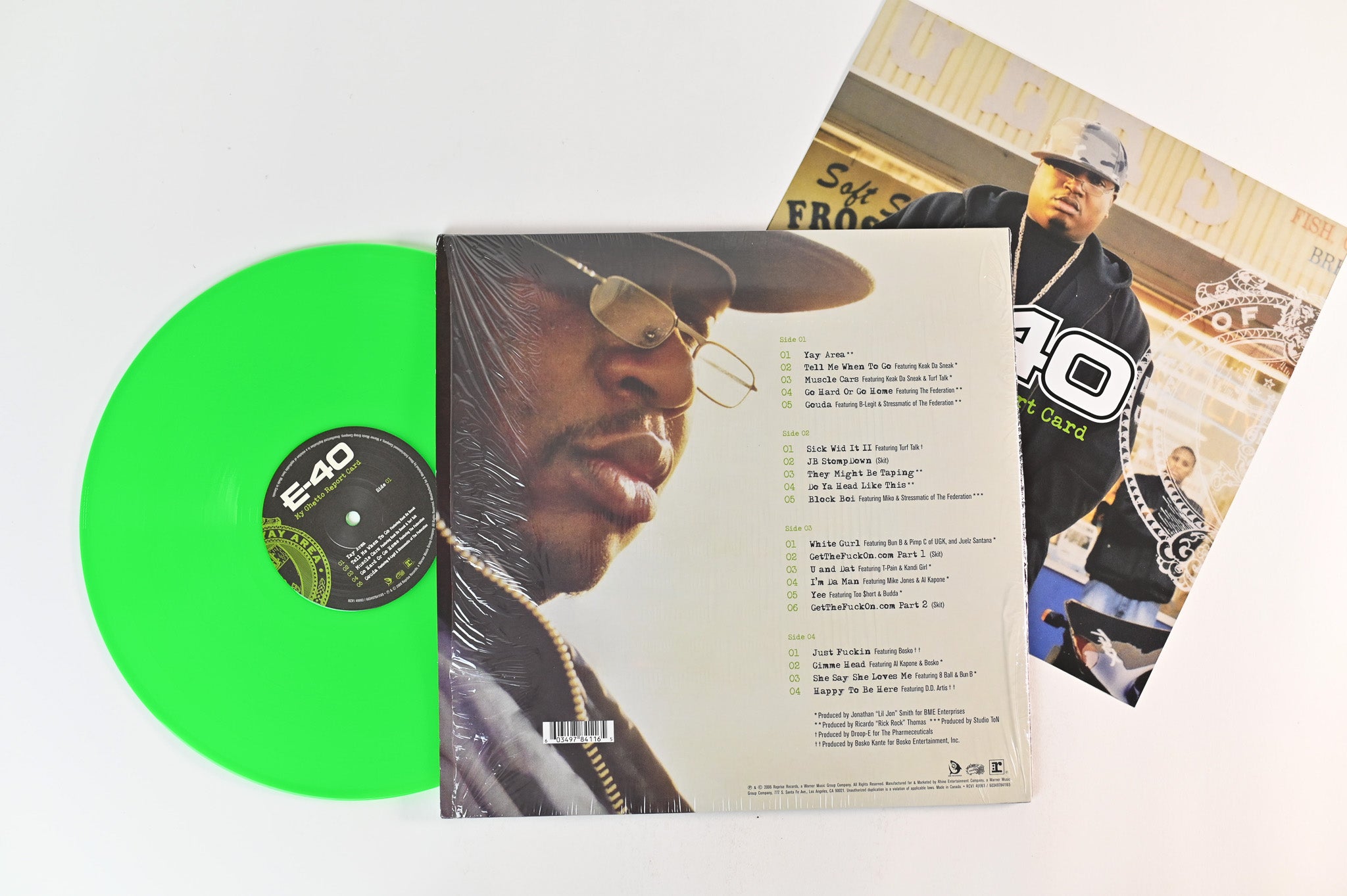 E-40 - My Ghetto Report Card on Reprise Ltd Neon Green Reissue