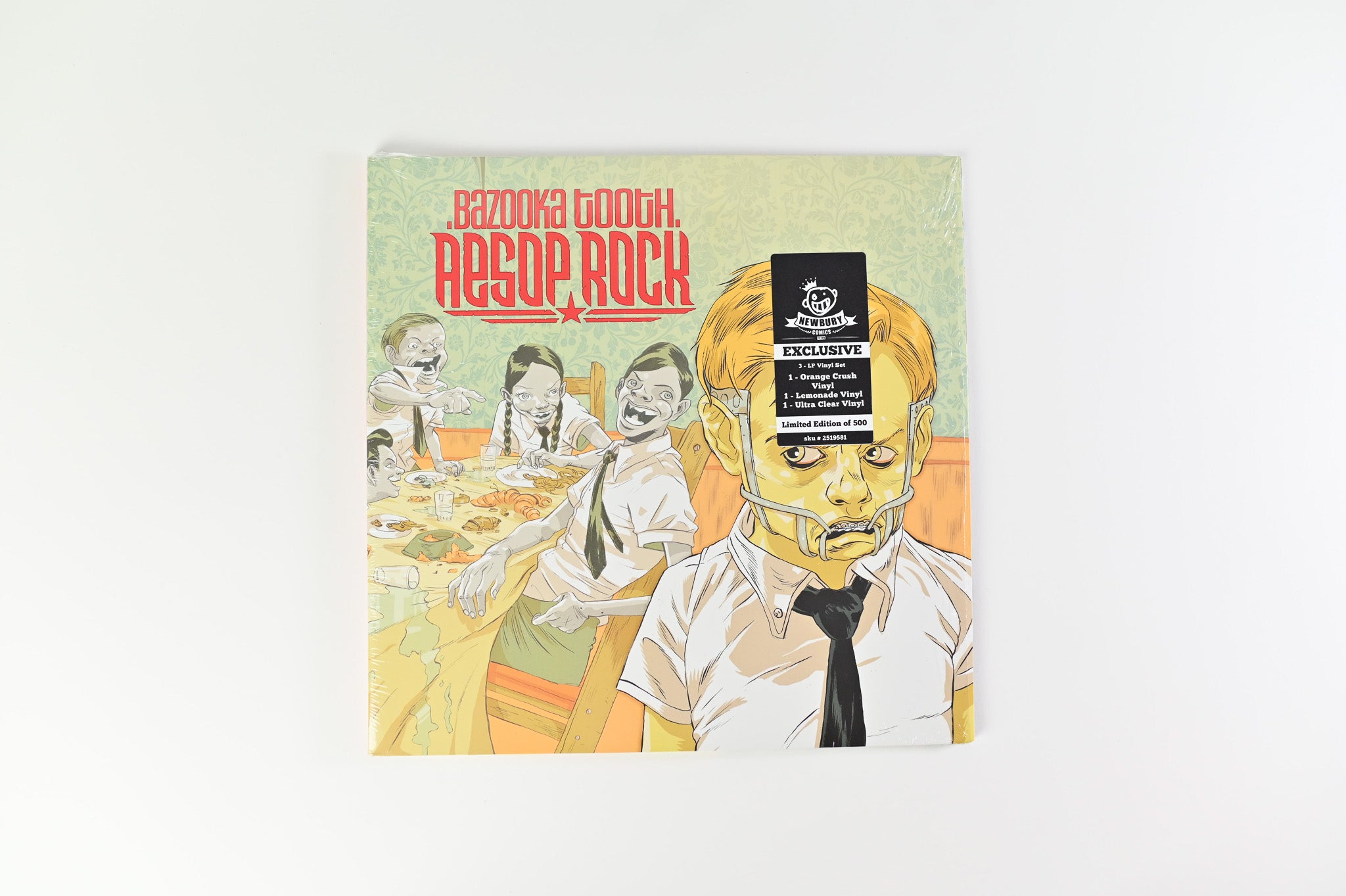 Aesop Rock - Bazooka Tooth on Block Block Chop Ltd Orange / Lemonade / Clear Reissue