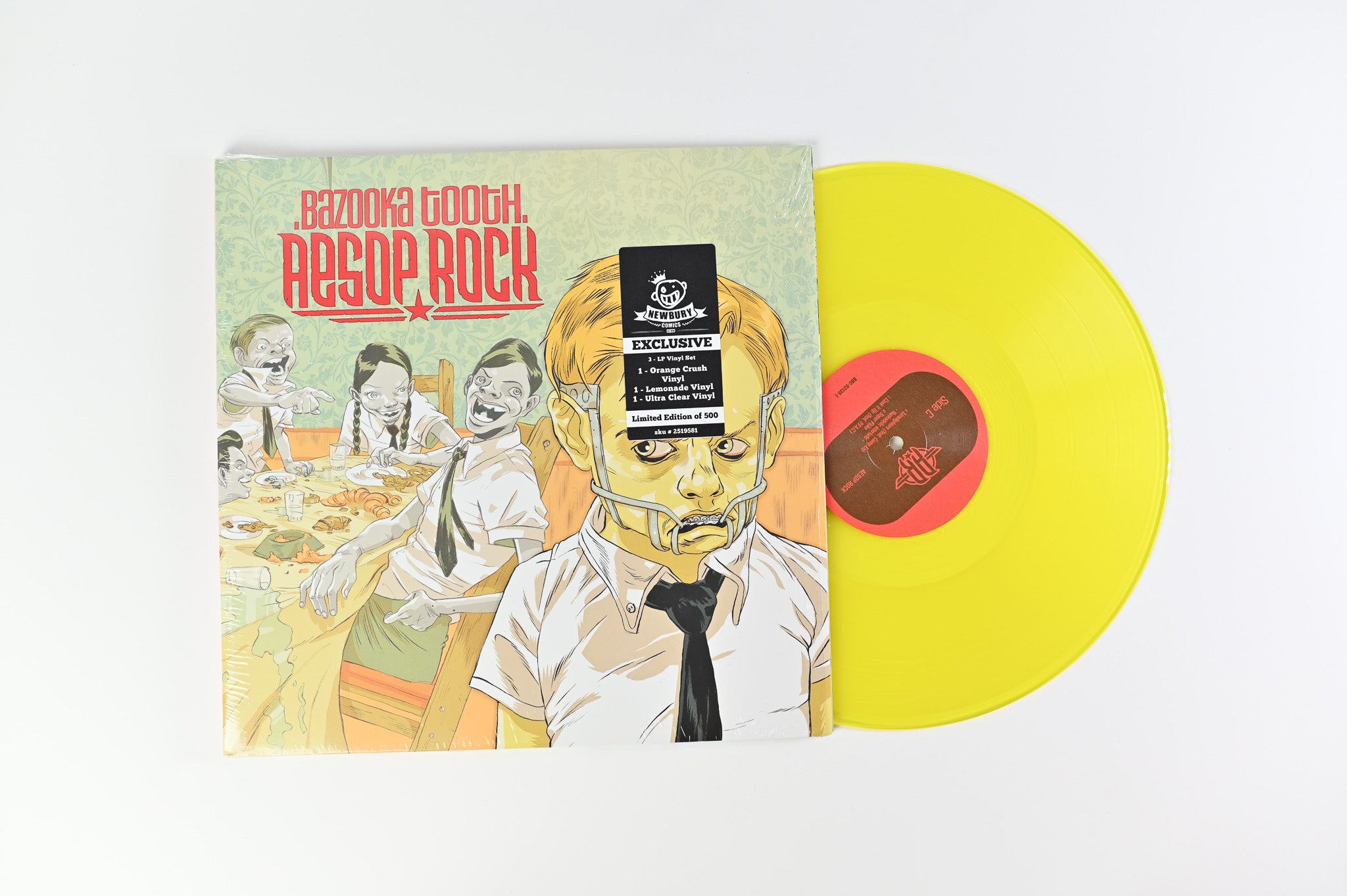 Aesop Rock - Bazooka Tooth on Block Block Chop Ltd Orange / Lemonade / Clear Reissue