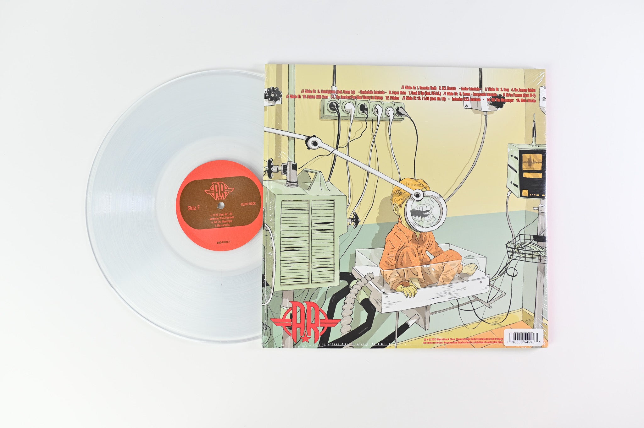 Aesop Rock - Bazooka Tooth on Block Block Chop Ltd Orange / Lemonade / Clear Reissue