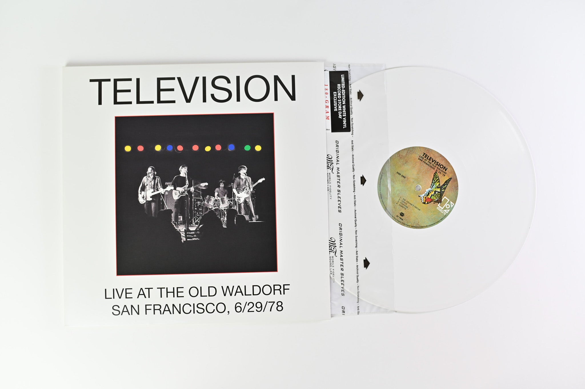 Television - Live At The Old Waldorf San Francisco, 6/29/78 on Elektra Rhino Ltd Numbered RSD 2011 White Vinyl Reissue