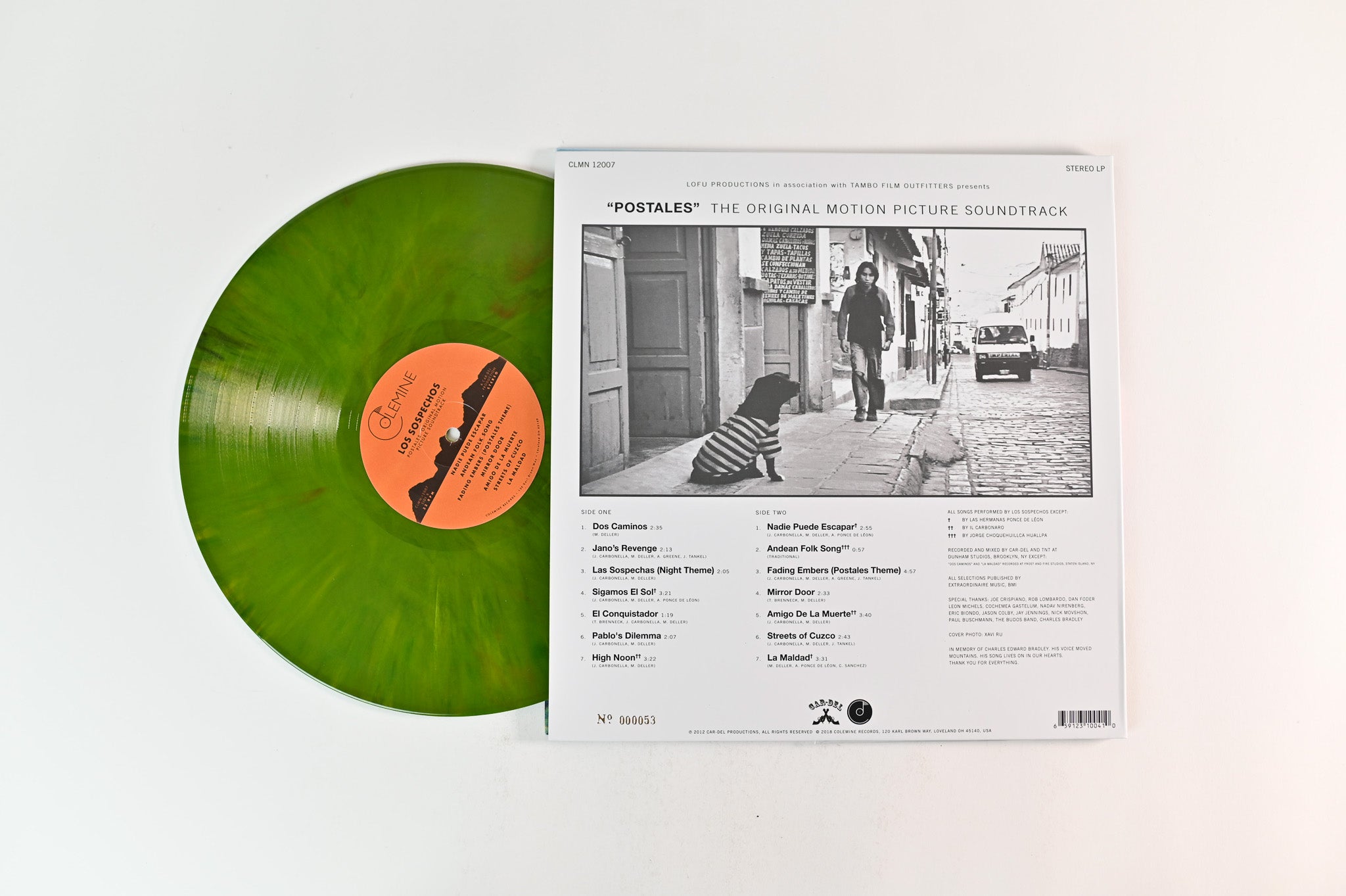 Various - Postales: The Original Motion Picture Soundtrack on Colemine RSD 2018 Ltd Numbered Green Splatter Reissue