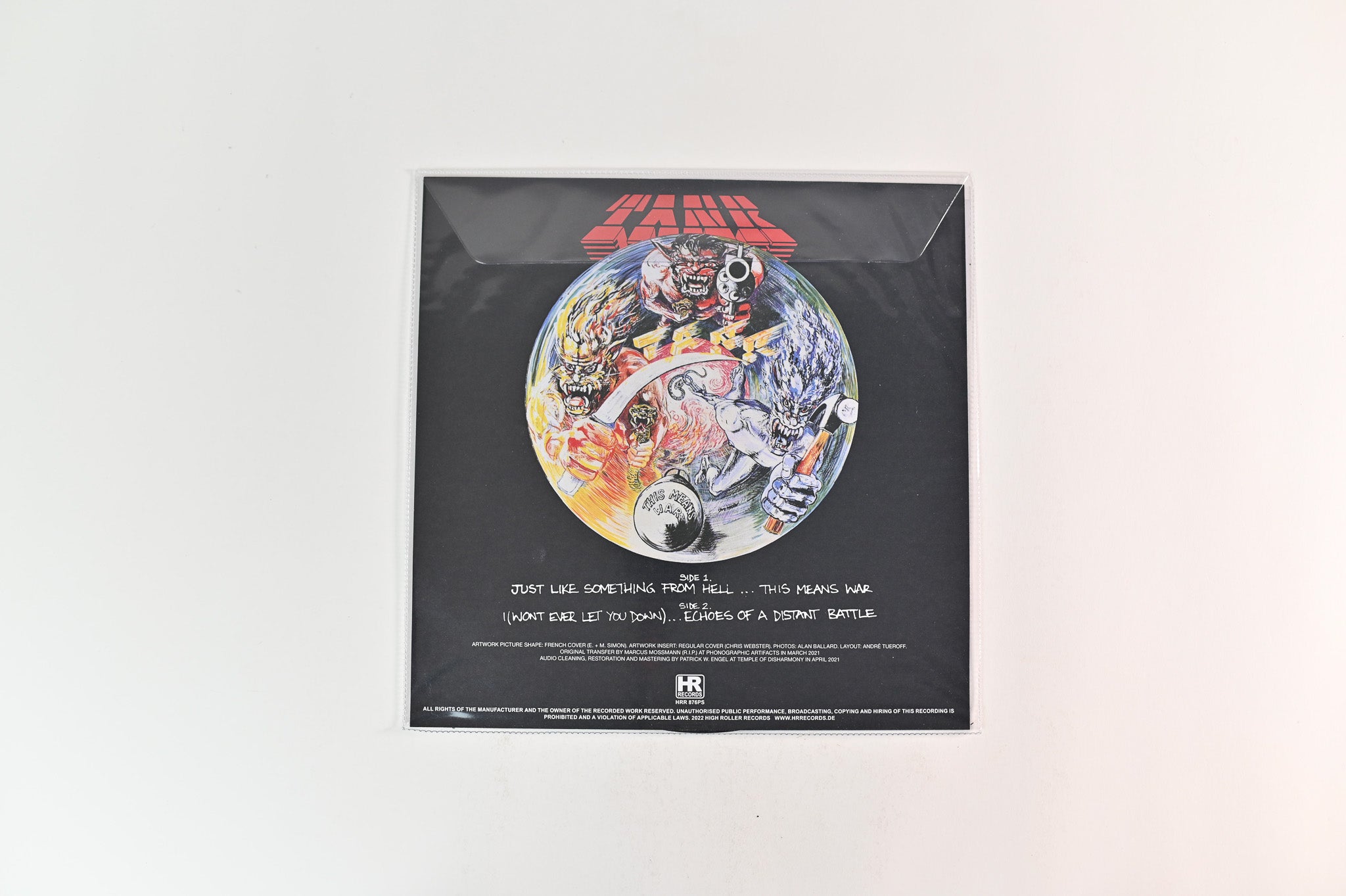 Tank - This Means War on High Roller Ltd Picture Disc