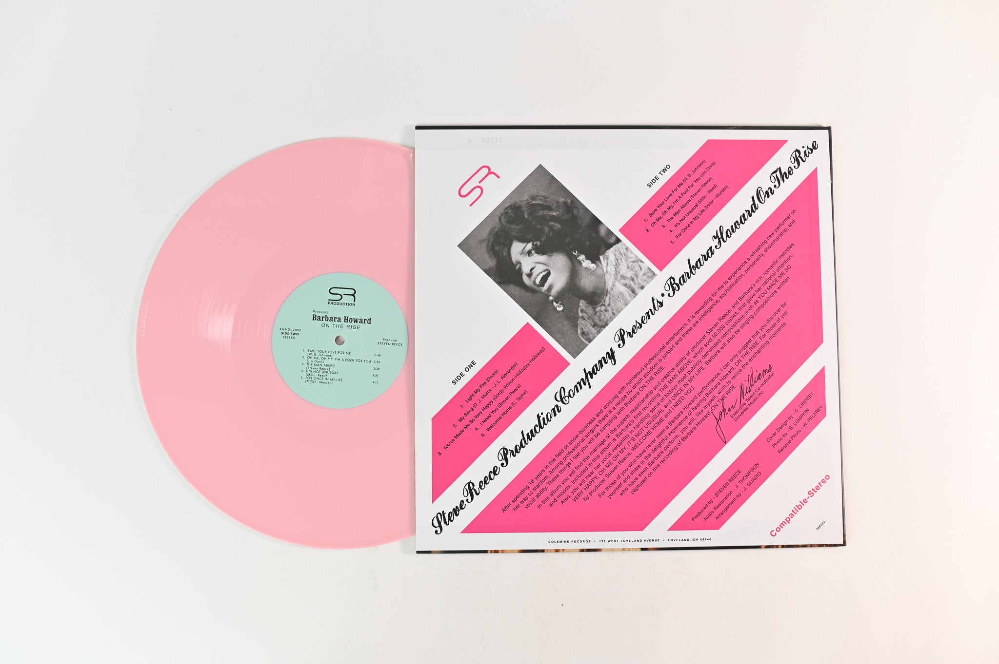 Barbara Howard - On The Rise on Remined Numbered Pink Vinyl Reissue