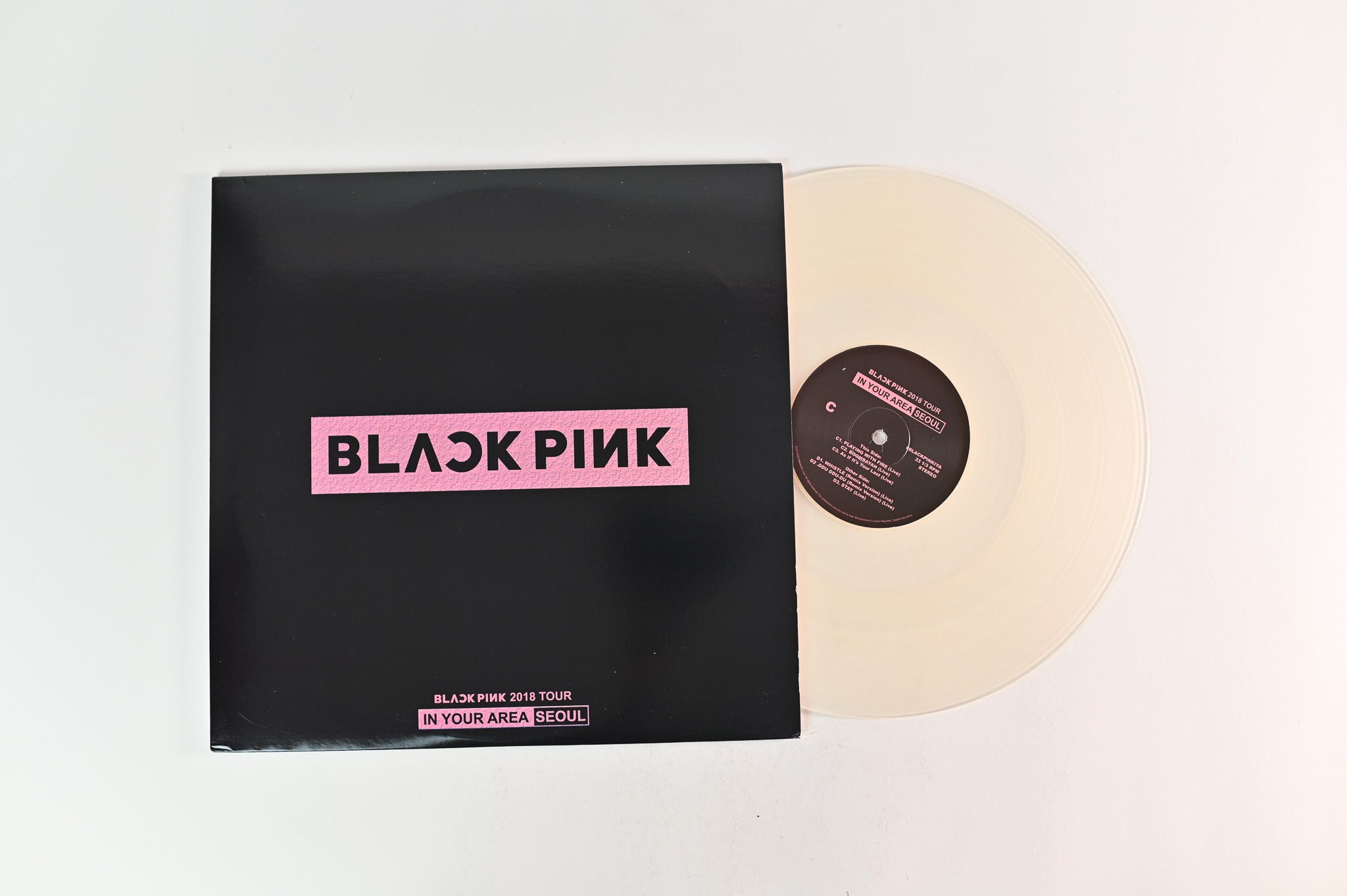 BLACKPINK - Blackpink 2018 Tour In Your Area Seoul Clear Vinyl Unofficial Pressing