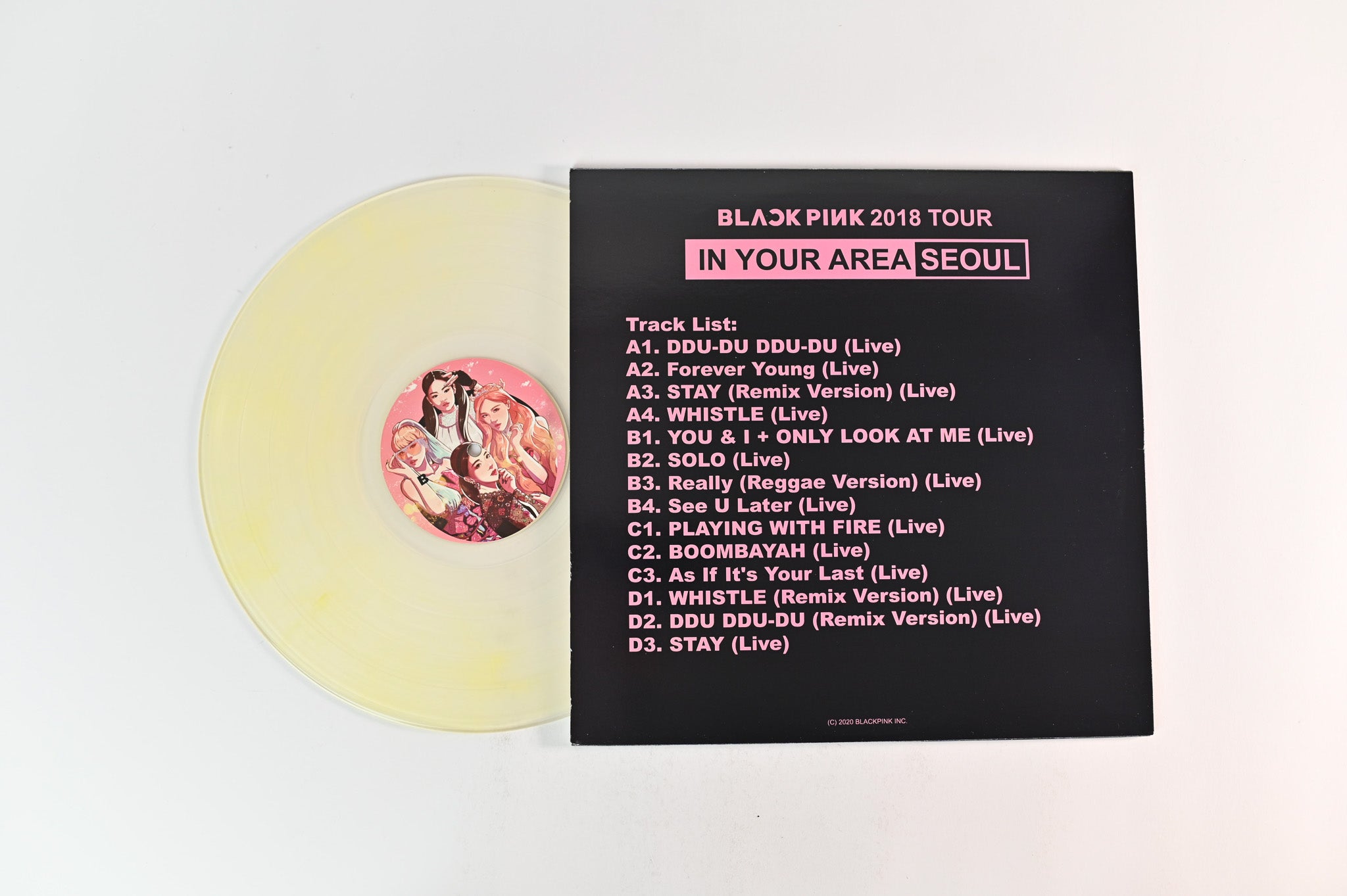 BLACKPINK - Blackpink 2018 Tour In Your Area Seoul Clear Vinyl Unofficial Pressing