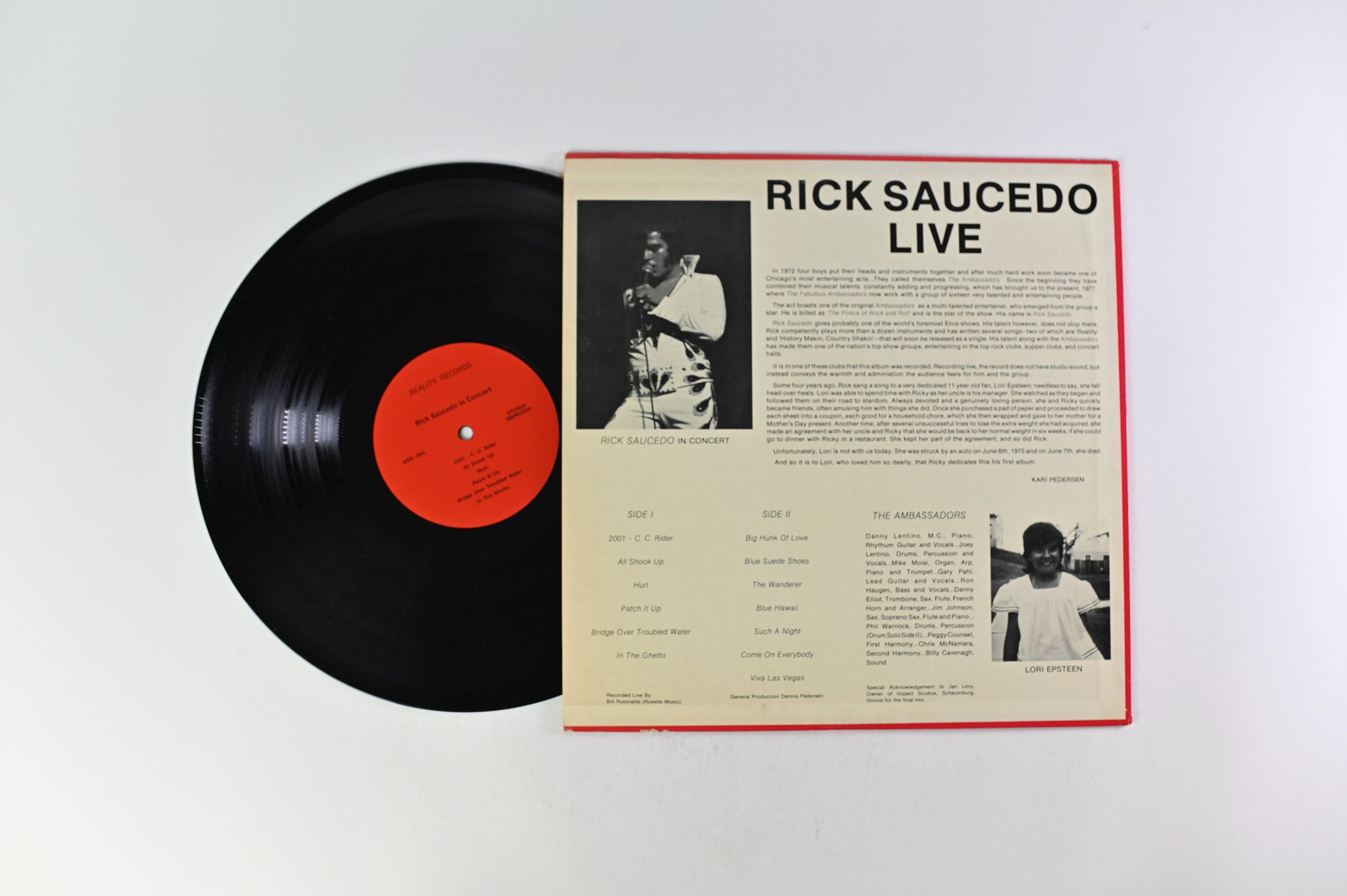 Rick Saucedo / The Ambassadors – Live on Reality Records