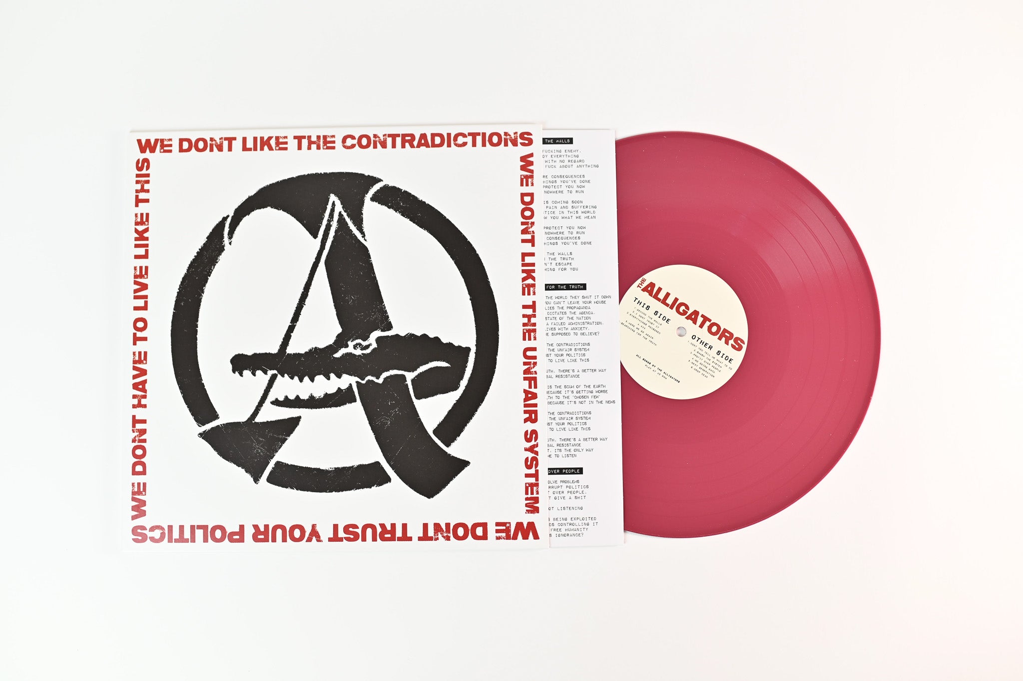 The Alligators - Searching For The Truth Self Released Ltd Oxblood Vinyl