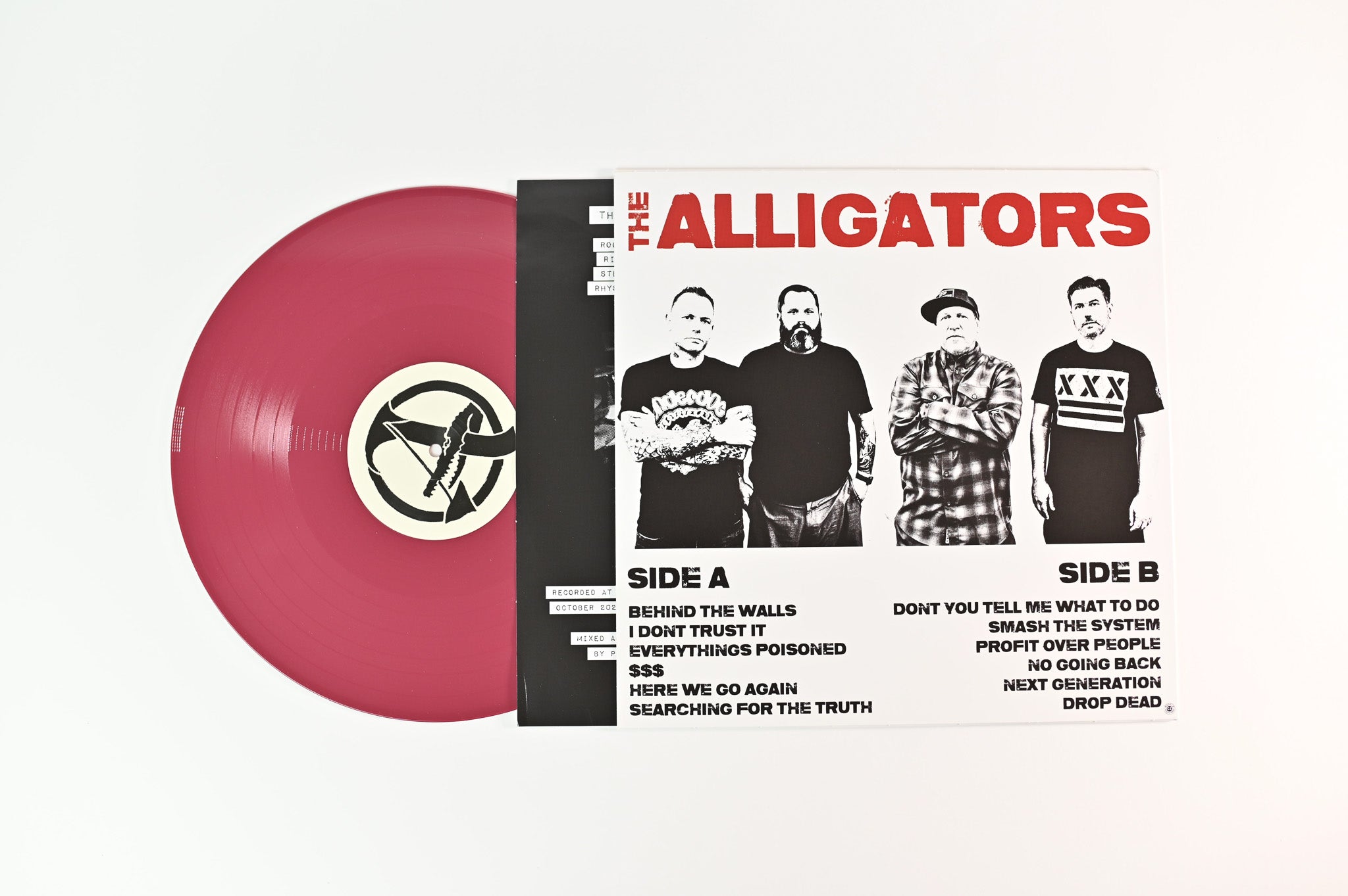 The Alligators - Searching For The Truth Self Released Ltd Oxblood Vinyl