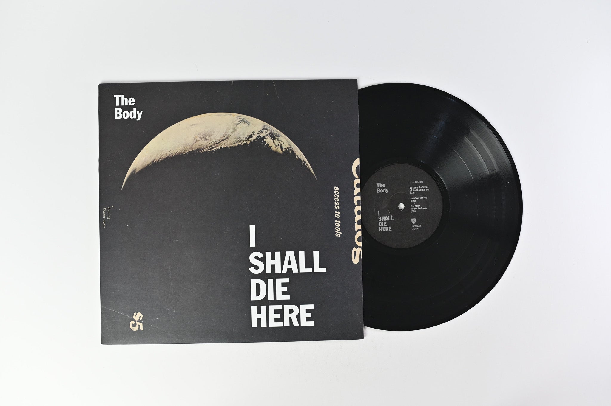 The Body - I Shall Die Here on Rvng Intl Limited Edition with Poster