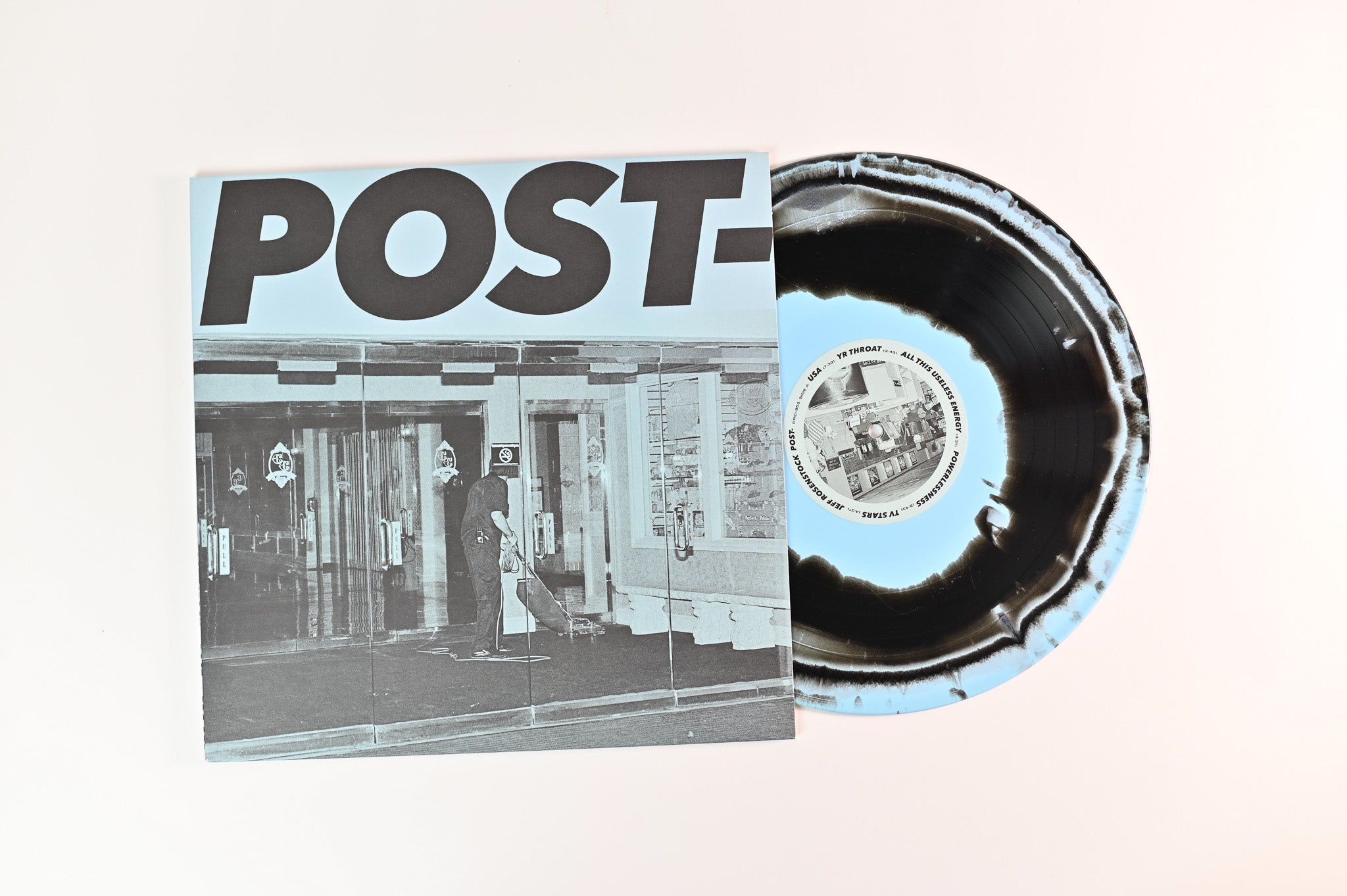 Jeff Rosenstock - POST- on Polyvinyl - Black/Baby Blue Swirl Vinyl