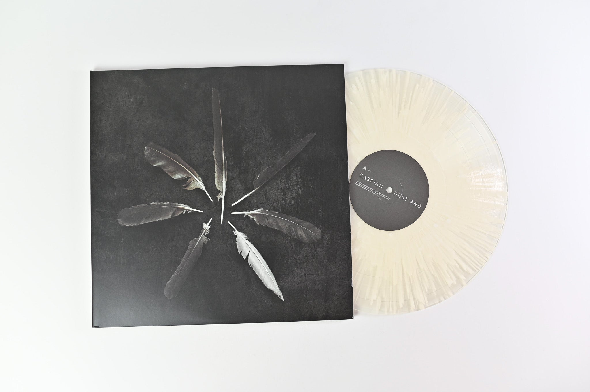 Caspian - Dust And Disquiet on Triple Crown Ltd Clear With White Splatter