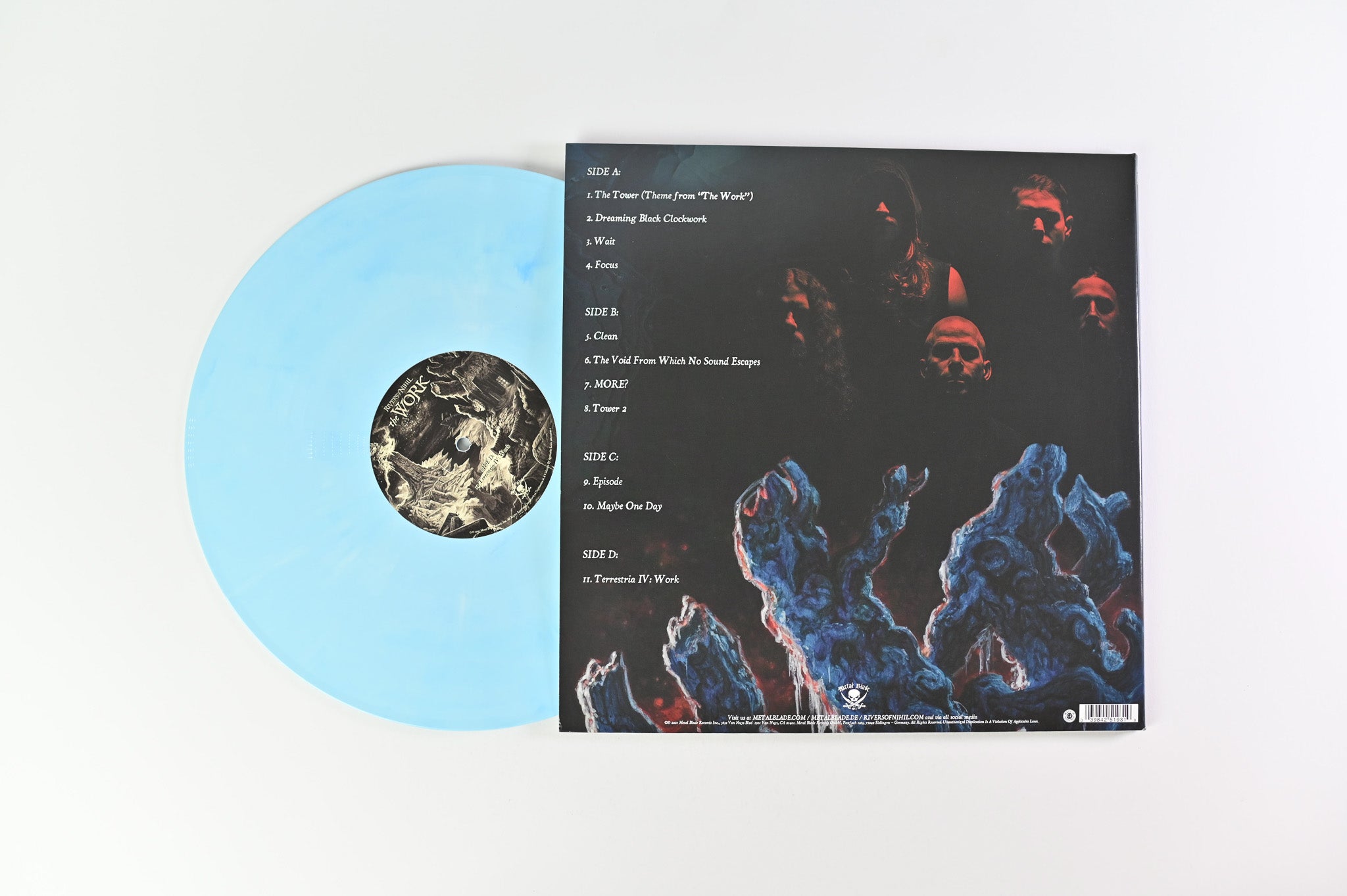 Rivers Of Nihil - The Work on Metal Blade Ltd White & Blue Melt