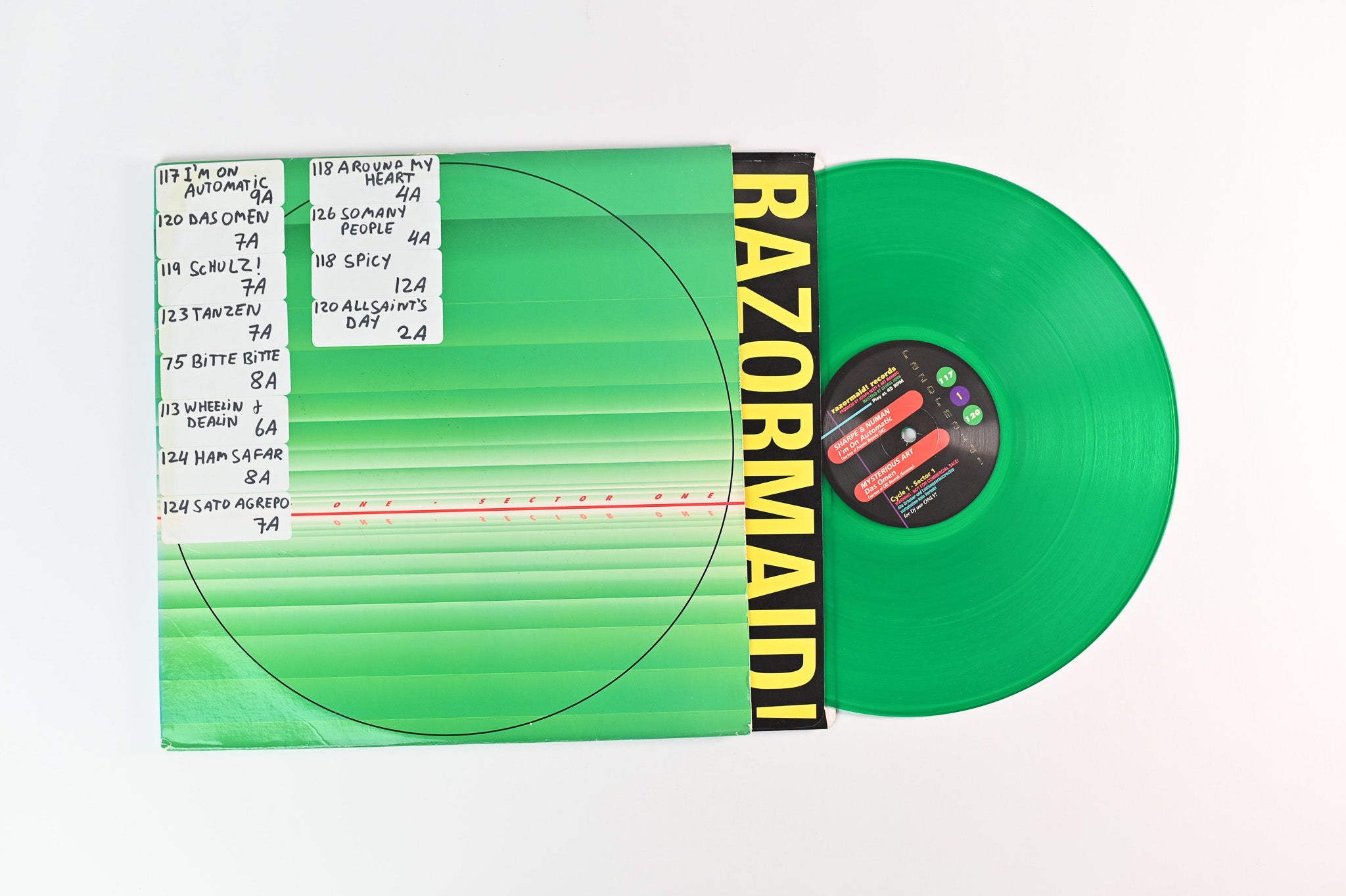 Various - Cycle One - Sector One on Razormaid Records - Green Vinyl