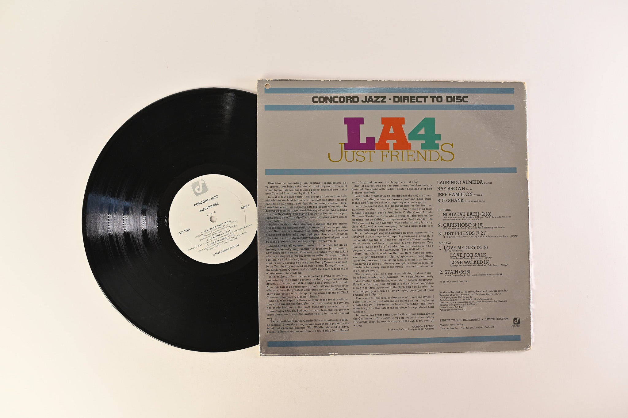 LA4 - Just Friends on Concord Jazz Ltd Direct To Disc Promo