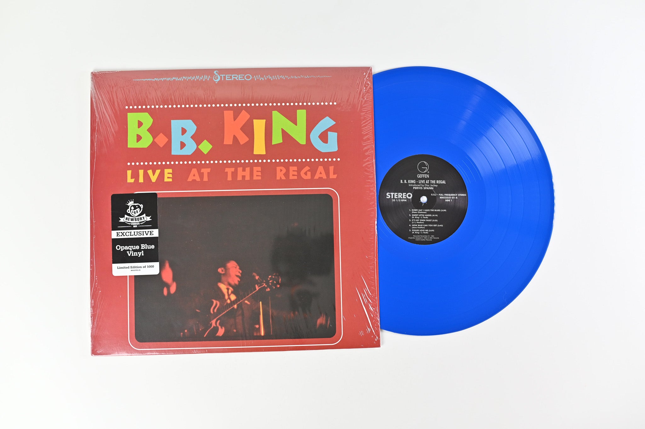 B.B. King - Live At The Regal on Geffen Ltd Blue Vinyl Reissue