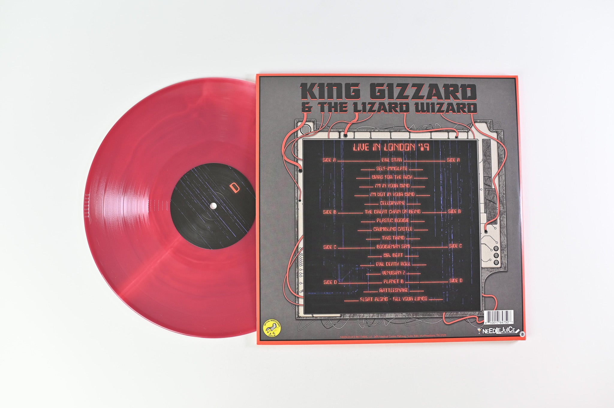 King Gizzard And The Lizard Wizard - Live In London '19 on Needlejuice Reddish Silver / Milky Oxblood Galaxy