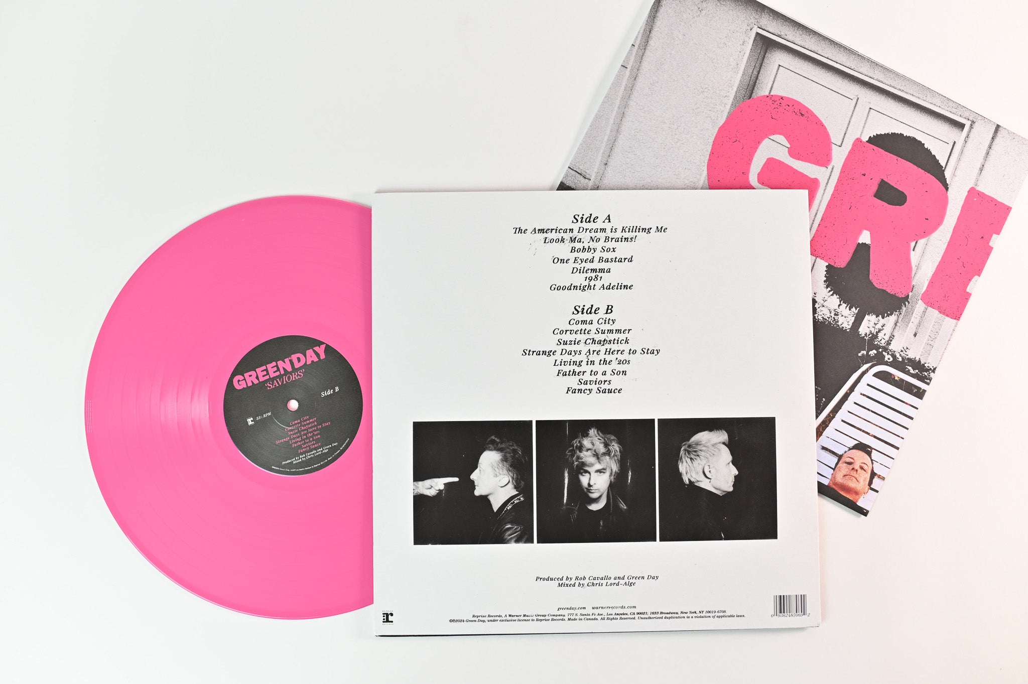 Green Day - Saviors on Reprise Records - Pink Vinyl