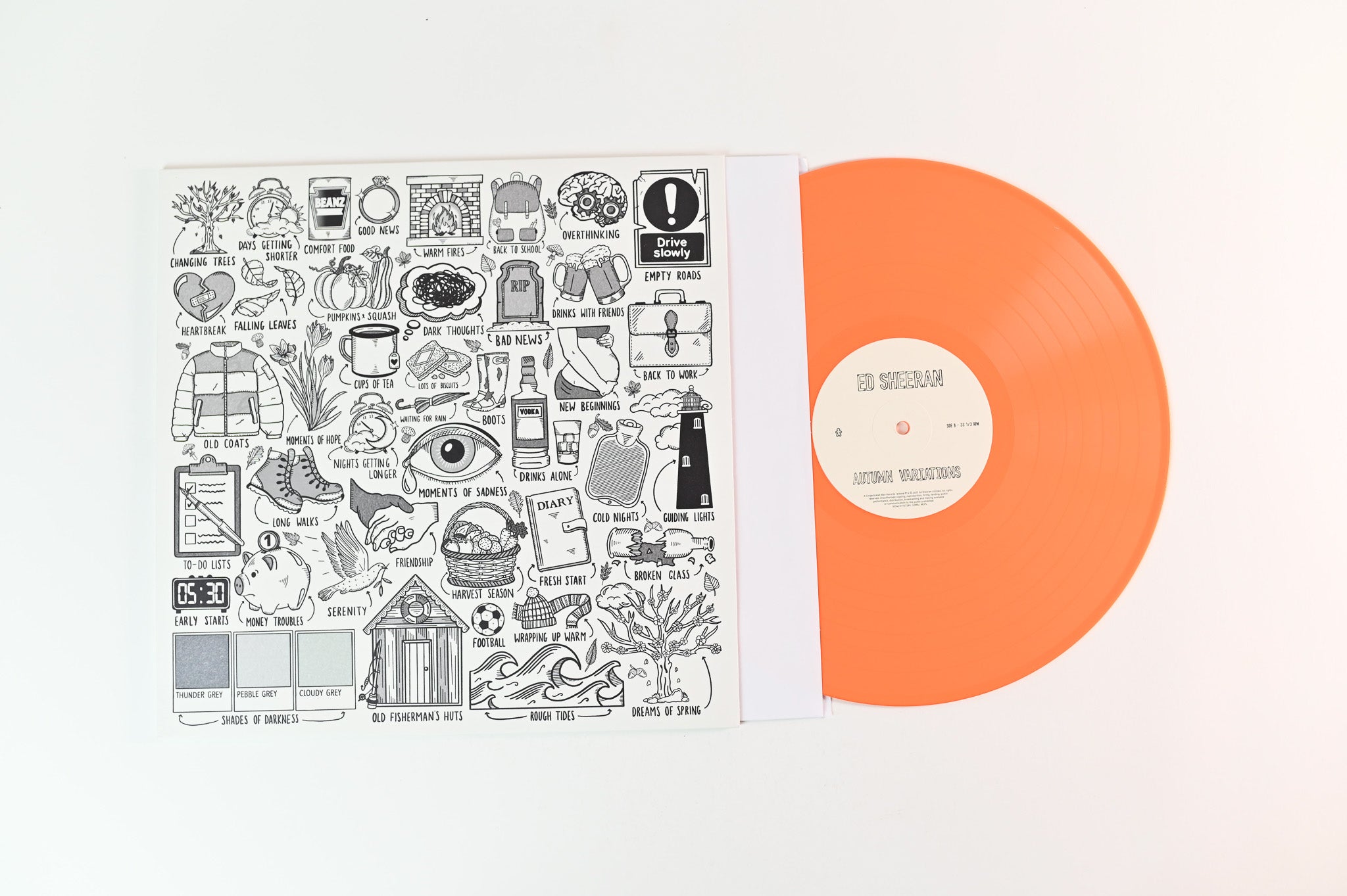 Ed Sheeran - Autumn Variations on Gingerbread Man Records - Harvest Orange Vinyl