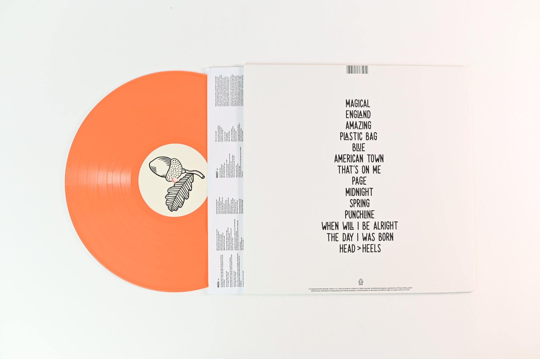 Ed Sheeran - Autumn Variations on Gingerbread Man Records - Harvest Orange Vinyl