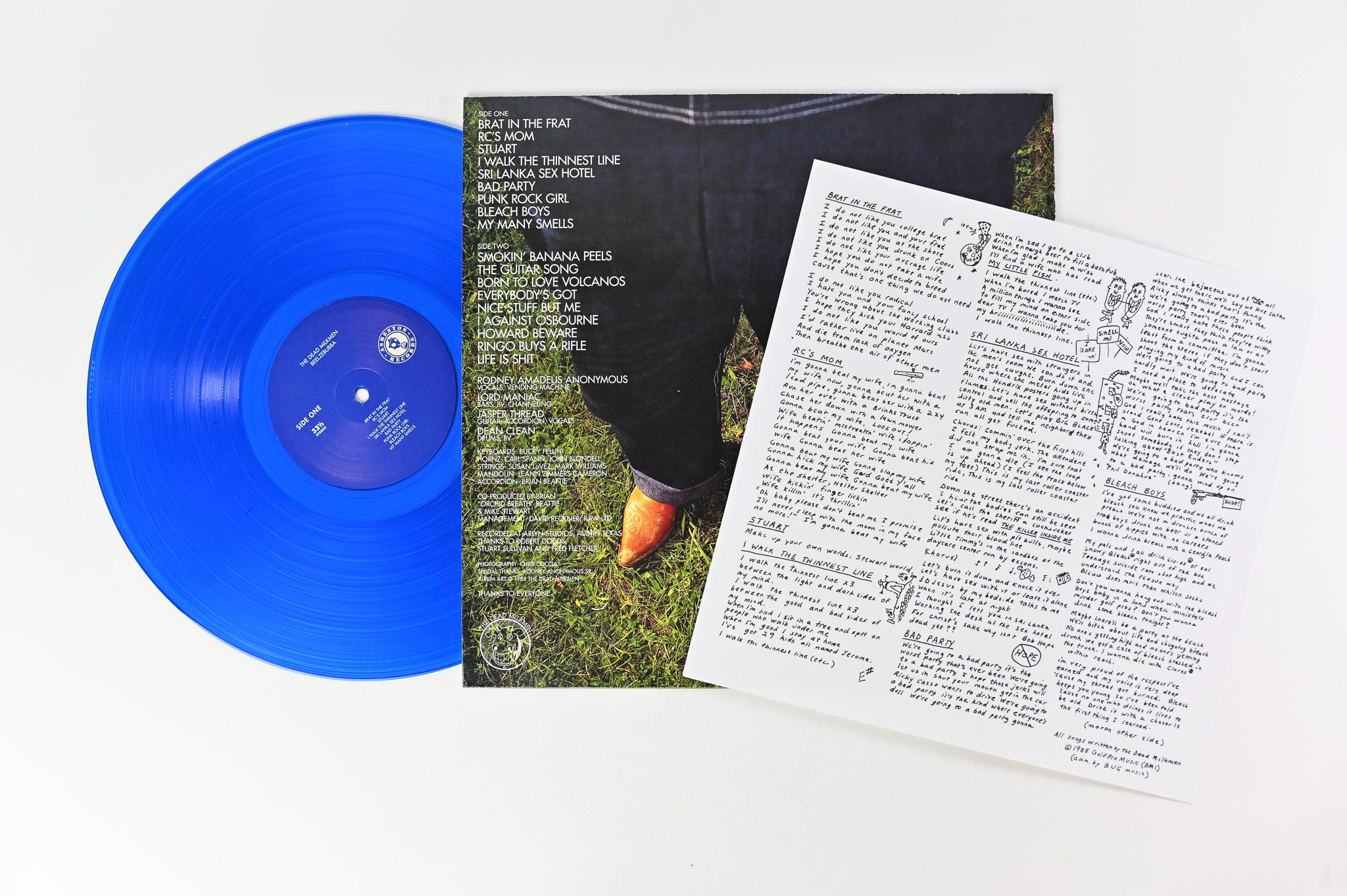 The Dead Milkmen - Beelzebubba on Asbestos RSD 2015 Blue Transparent Reissue