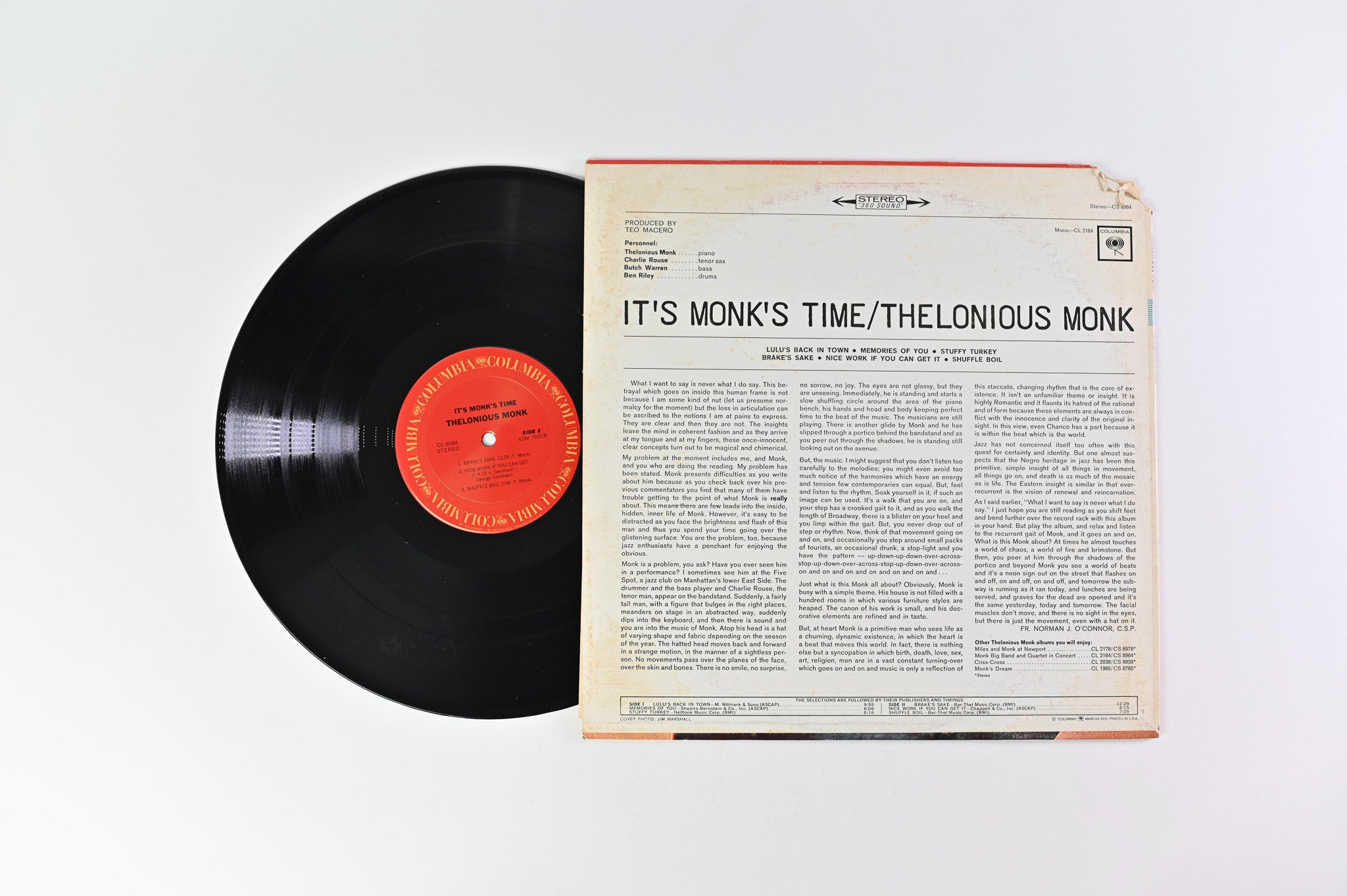 Thelonious Monk - It's Monk's Time on Columbia