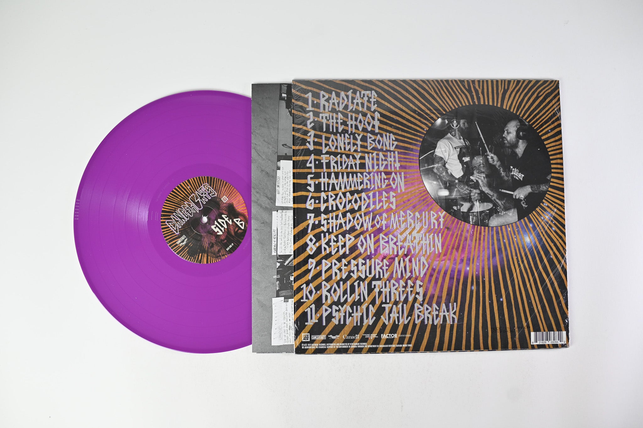 Cancer Bats - Psychic Jail Break on Bat Skull Records / New Damage Records - Purple Vinyl