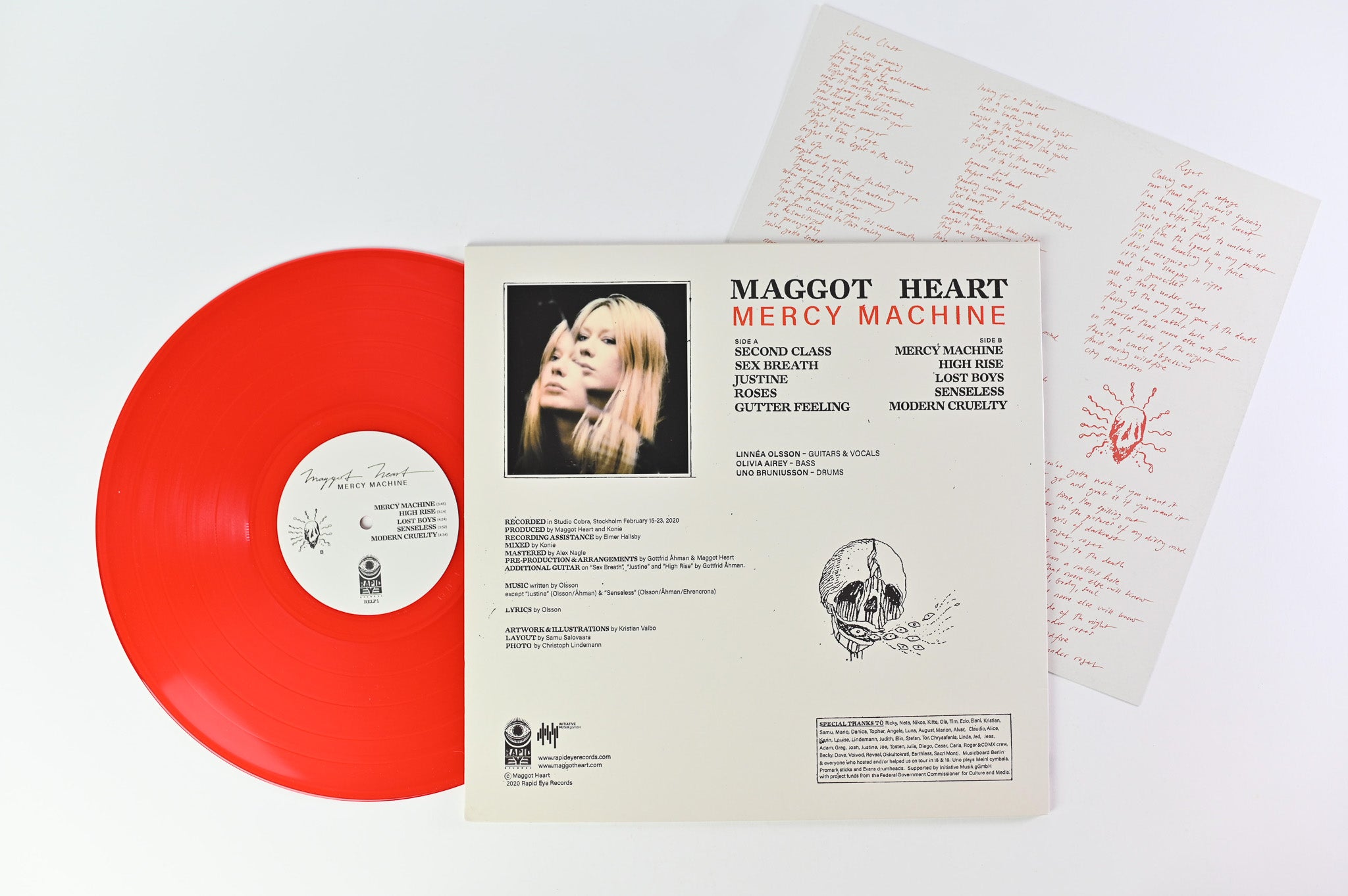 Maggot Heart - Mercy Machine on Rapid Eye Records - Red Vinyl