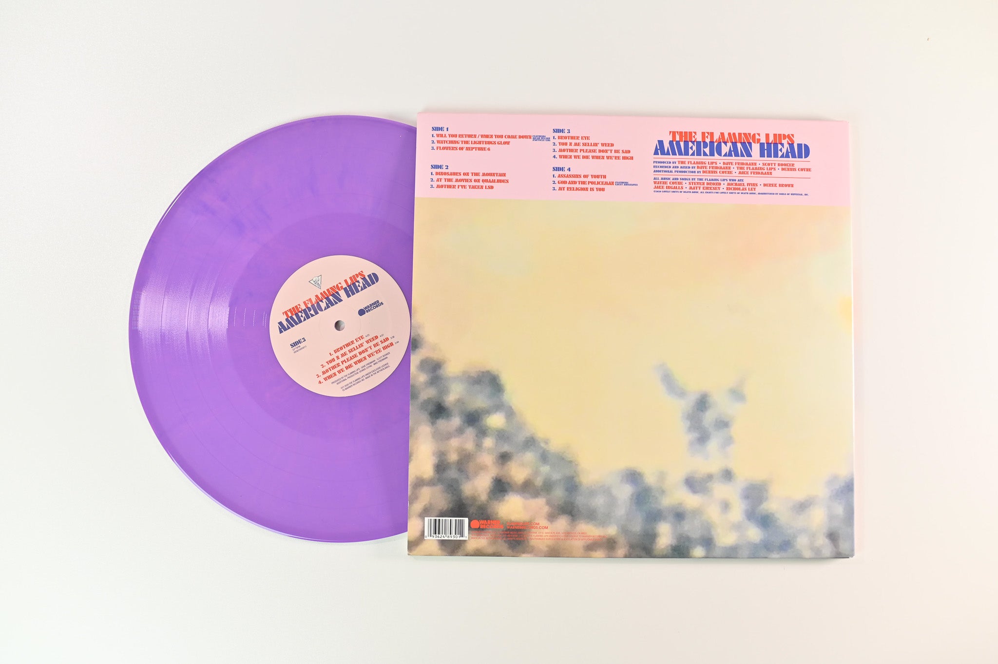 The Flaming Lips - American Head on Warner Teal / Pink Vinyl