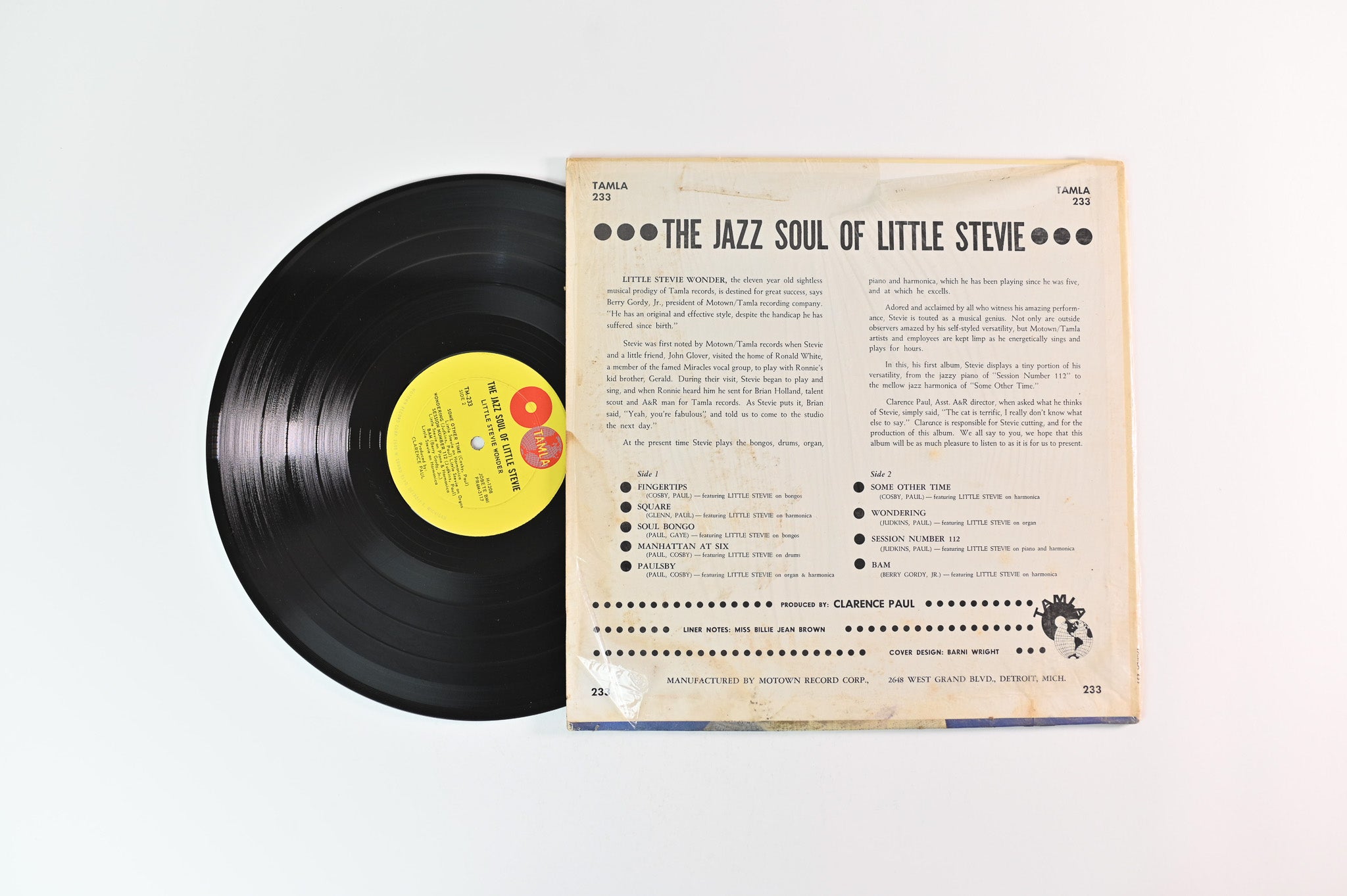 Stevie Wonder - The Jazz Soul Of Little Stevie on Tamla Mono Repress