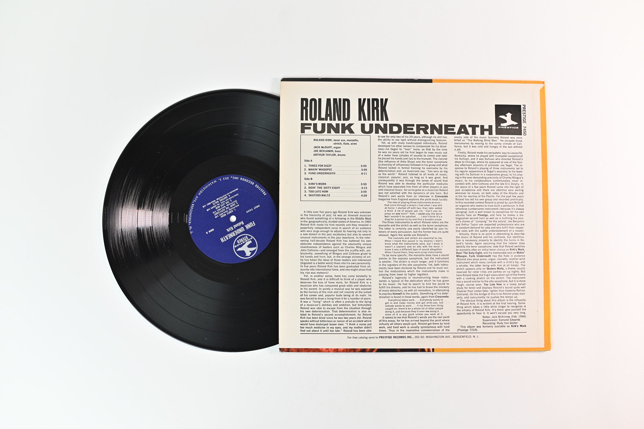 Roland Kirk - Funk Underneath on Prestige Stereo