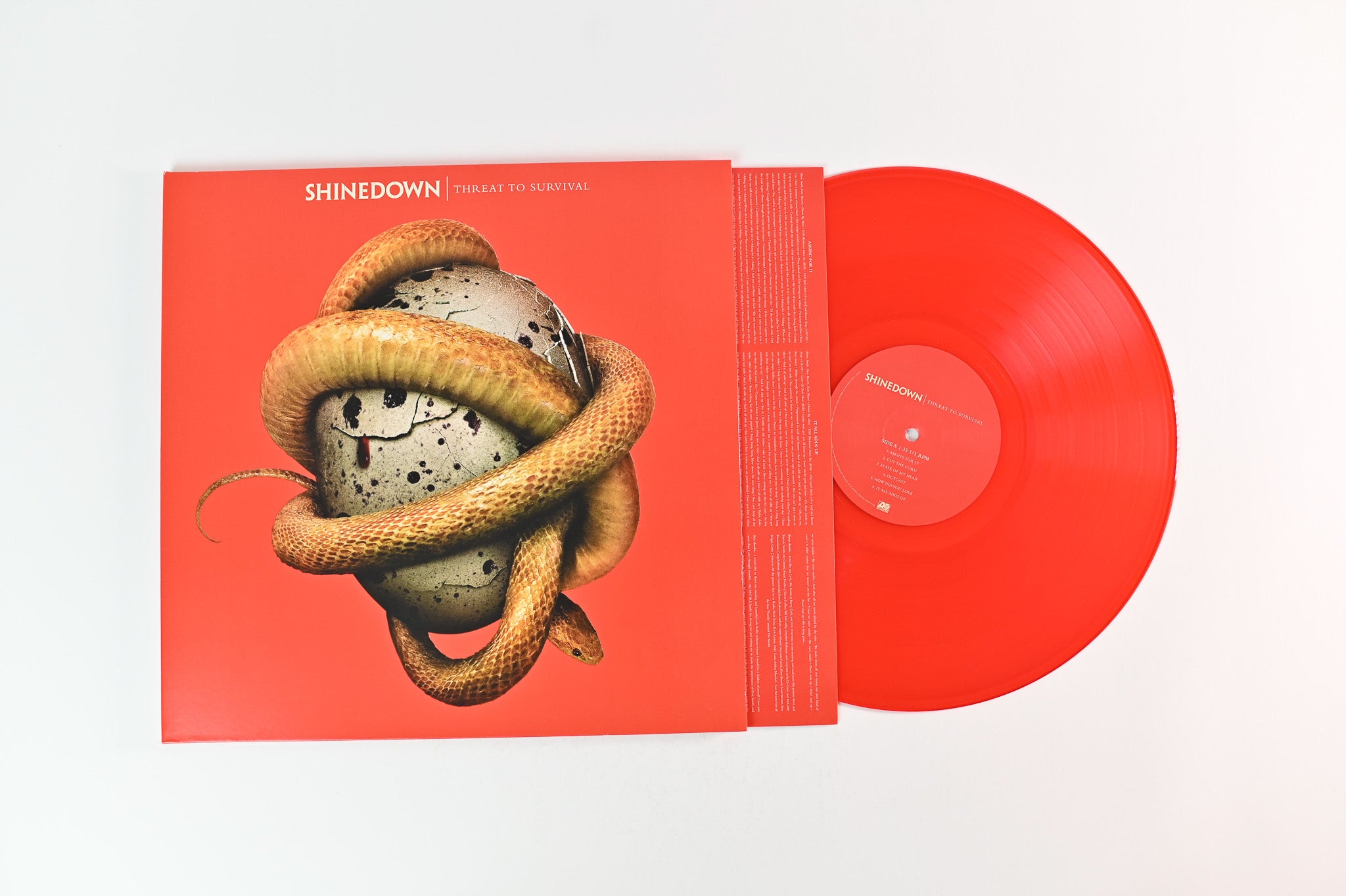 Shinedown - Threat To Survival on Atlantic Ltd Red Translucent Reissue