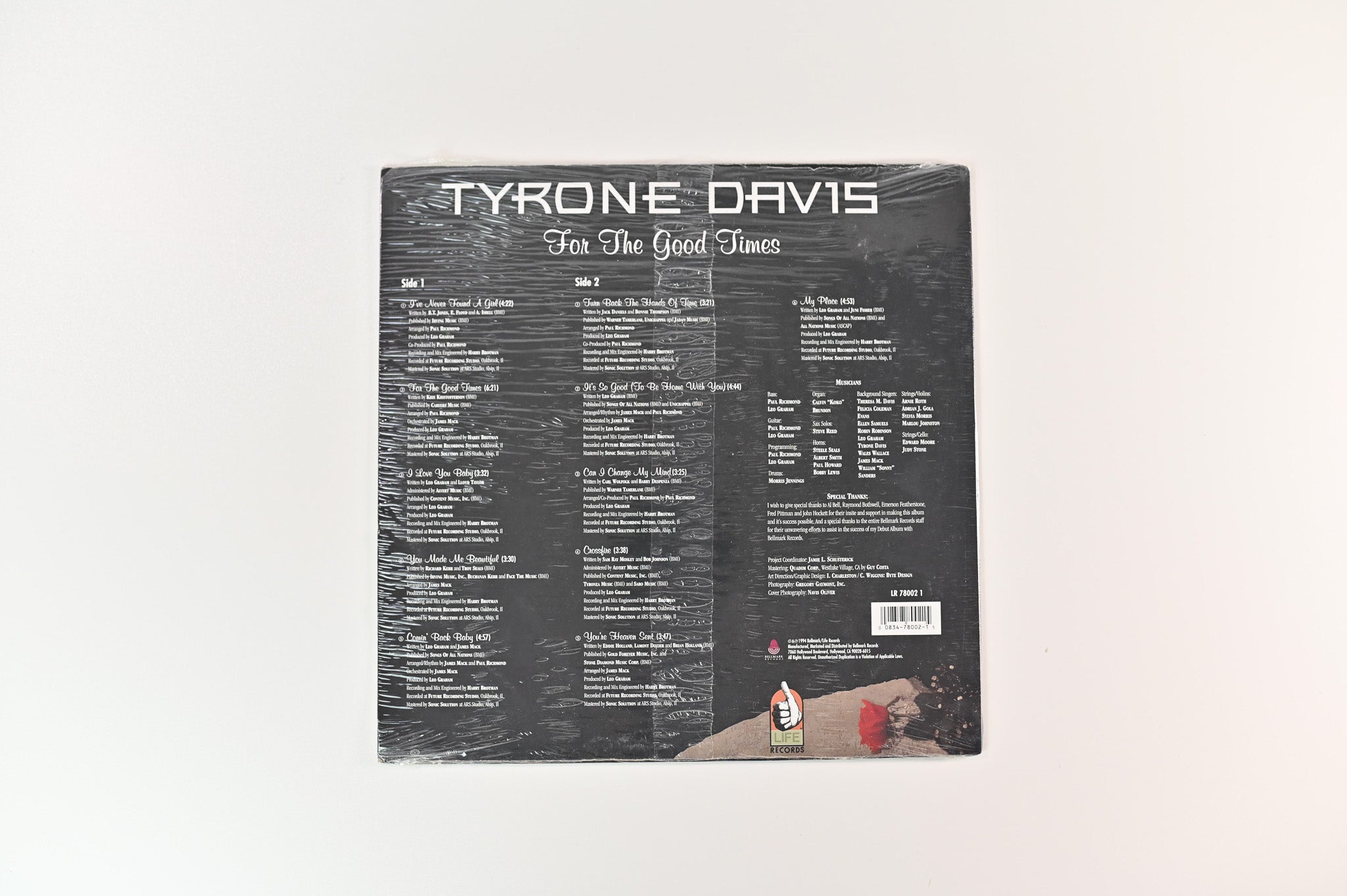 Tyrone Davis - For The Good Times on Life Records Sealed