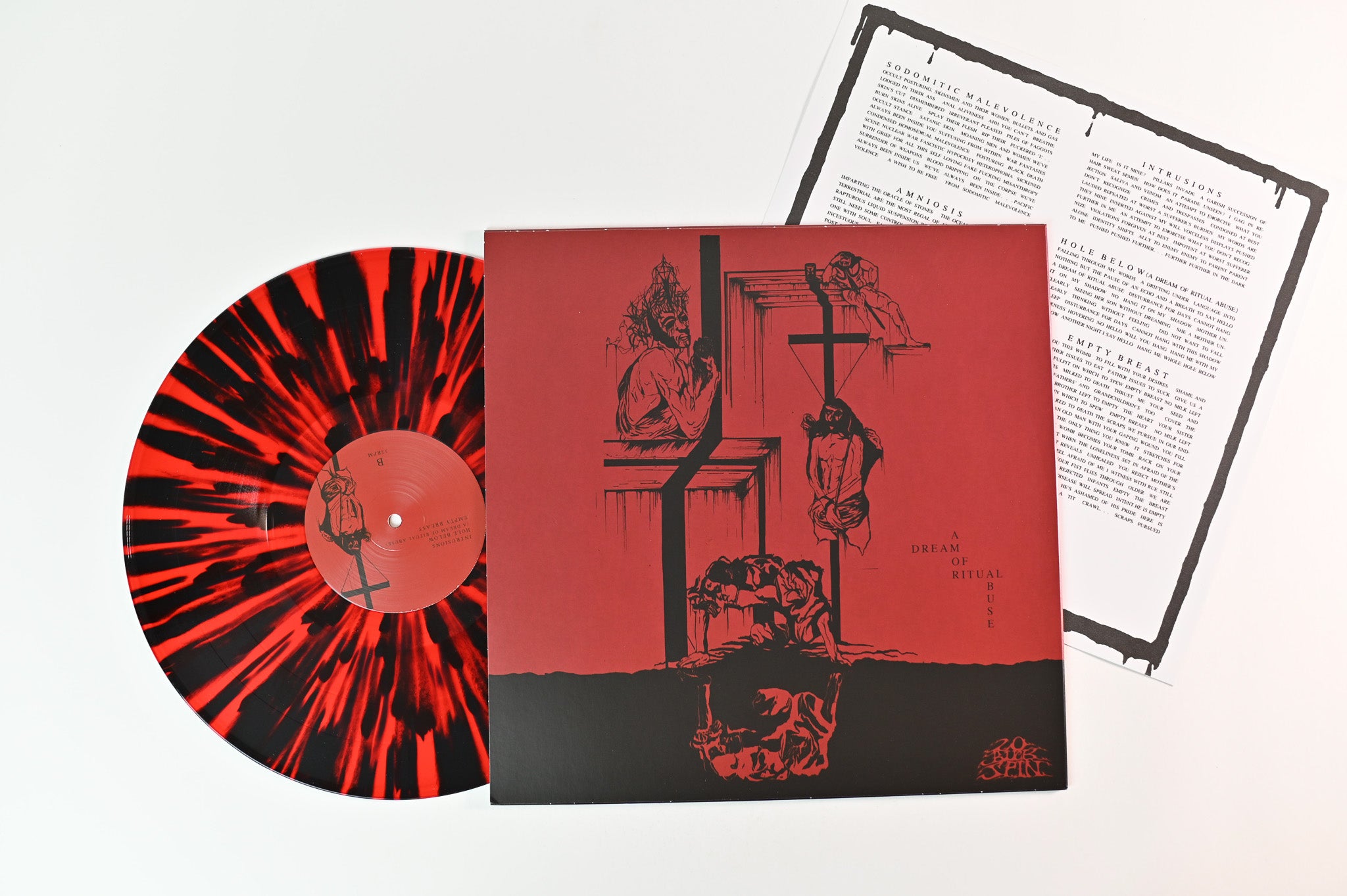 Vastum - Hole Below on 20 Buck Spin Red w/ Black Splatter Reissue