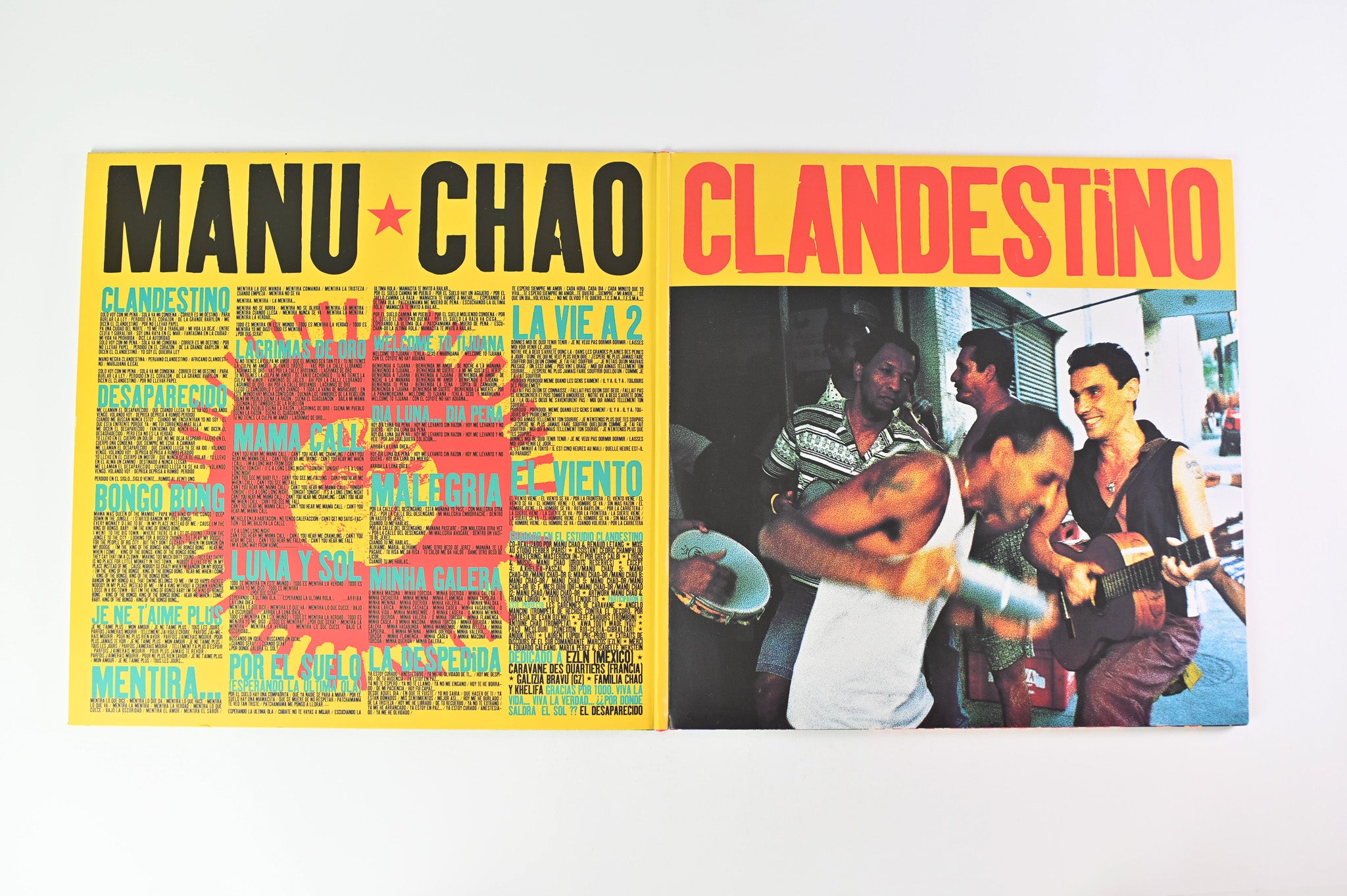 Manu Chao - Clandestino (Esperando La Ultima Ola...) / Bloody Border on Because Music/Radio Bemba Reissue