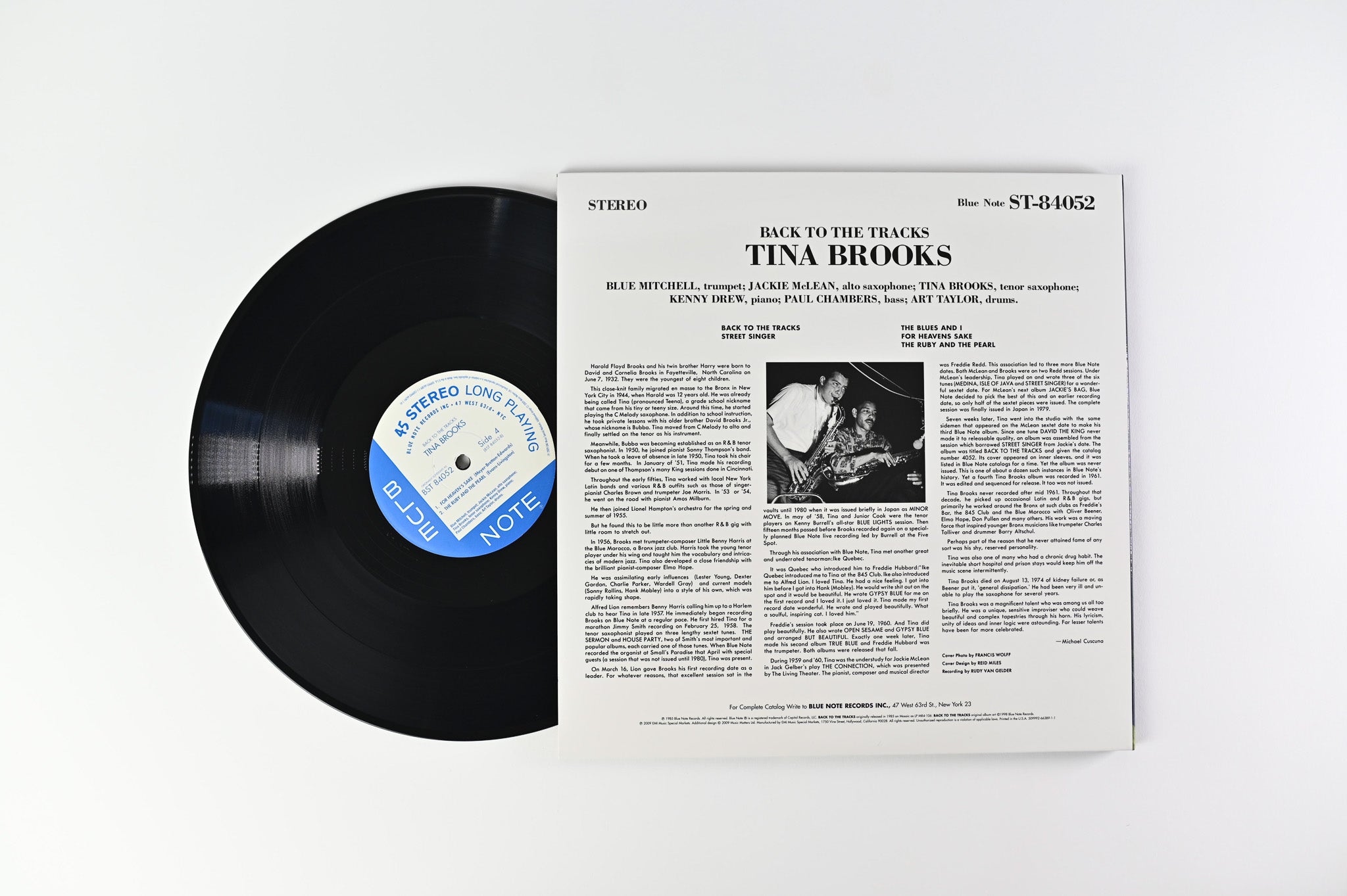 Tina Brooks - Back To The Tracks on Blue Note Music Matters Ltd 45 RPM Reissue