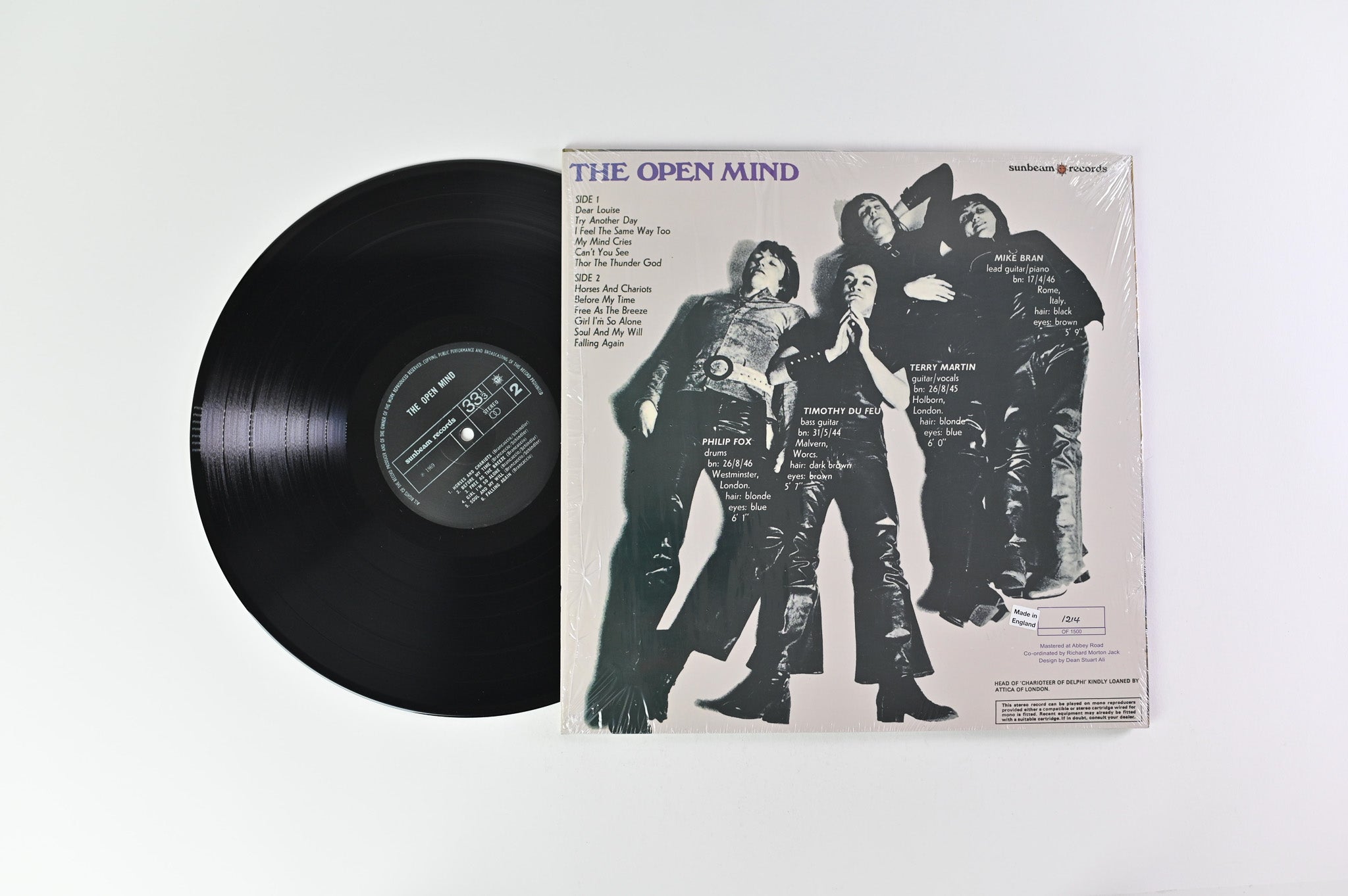 The Open Mind - The Open Mind on Sunbeam Ltd Numbered RSD 2018 Reissue With 7"