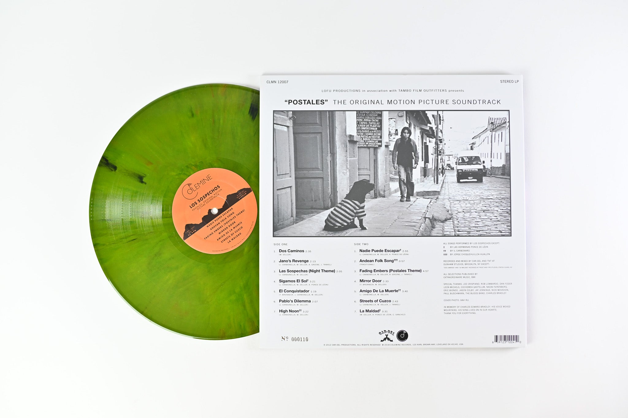 Various - Postales: The Original Motion Picture Soundtrack on Colemine RSD 2018 Ltd Numbered Green Splatter Reissue