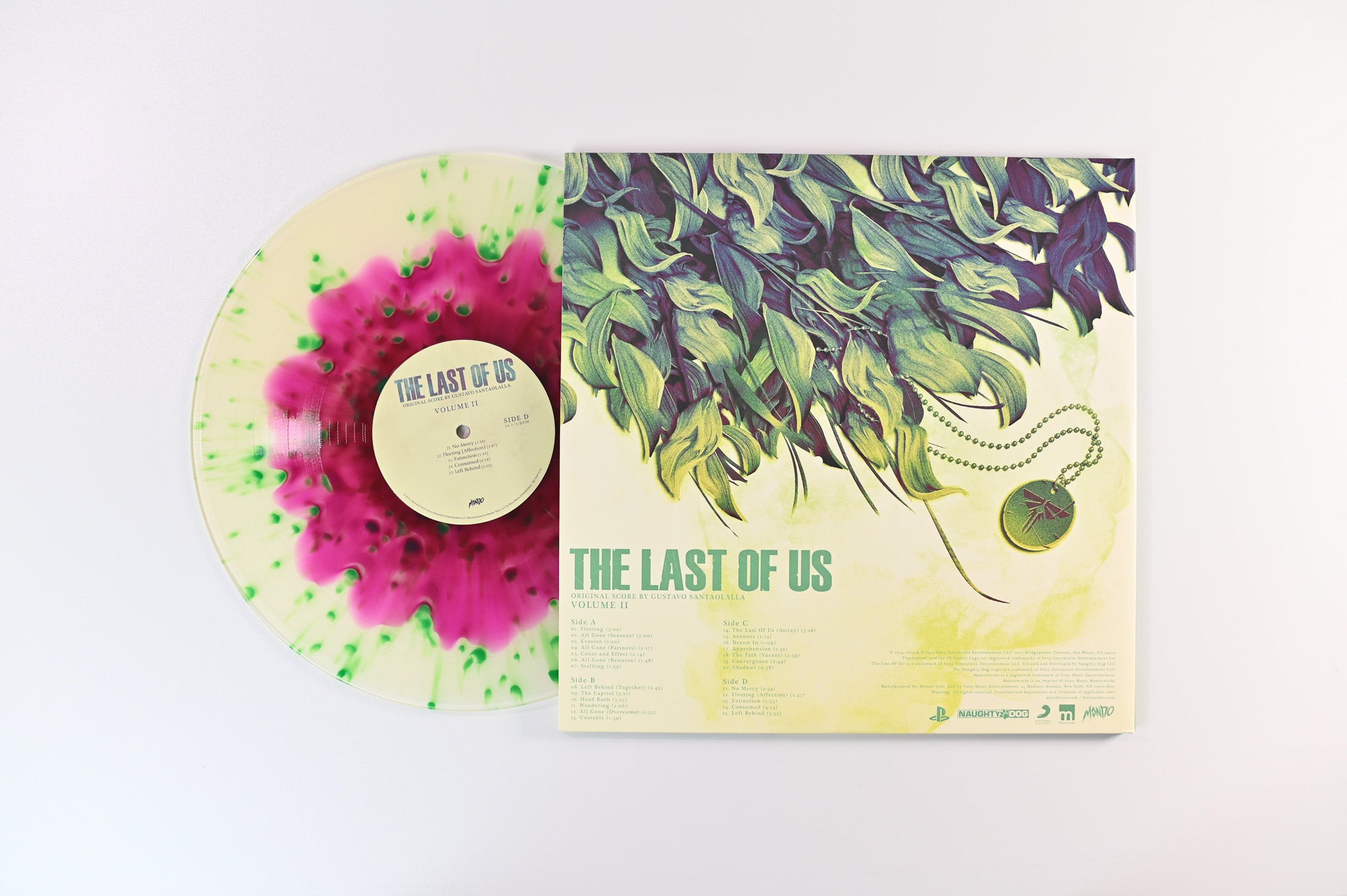 Gustavo Santaolalla - The Last Of Us (Original Score - Volume II) on Mondo Ltd Clear & Purple With Green Splatter