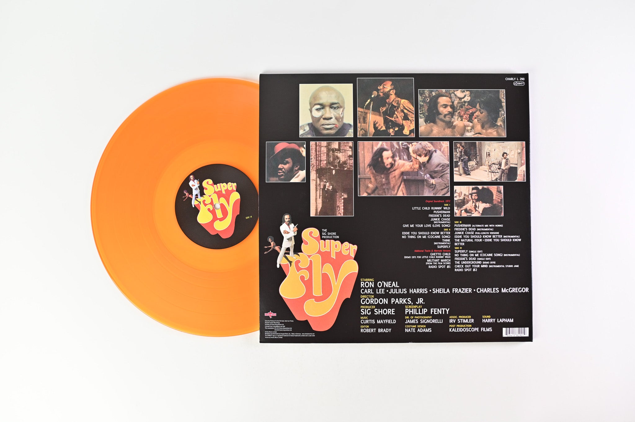 Curtis Mayfield - Super Fly on Charly Yellow Vinyl Reissue