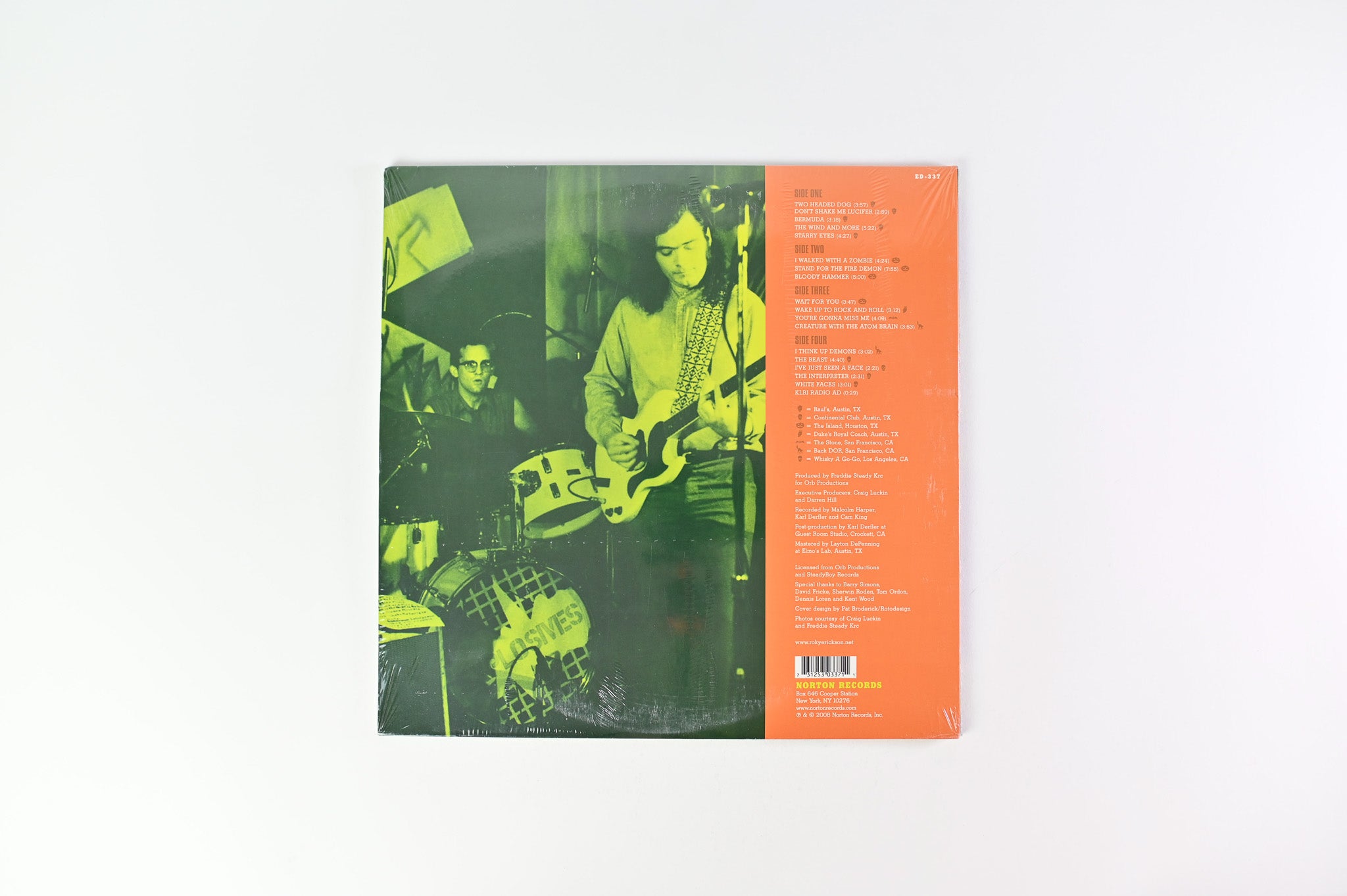 Roky Erickson - Halloween (Recorded Live 1979-81) on Norton Records Sealed