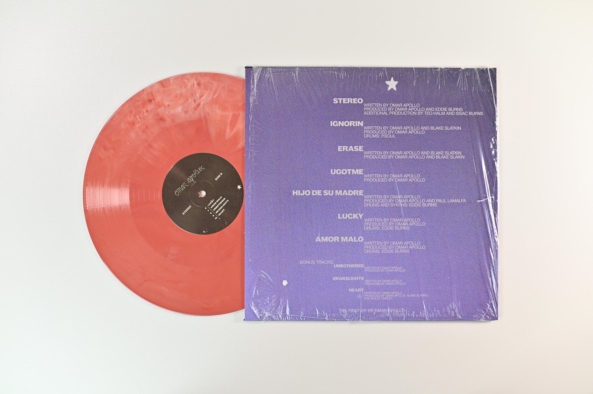 Omar Apollo - Stereo on Graffiti Records 5th Anniversary Red Marble Reissue