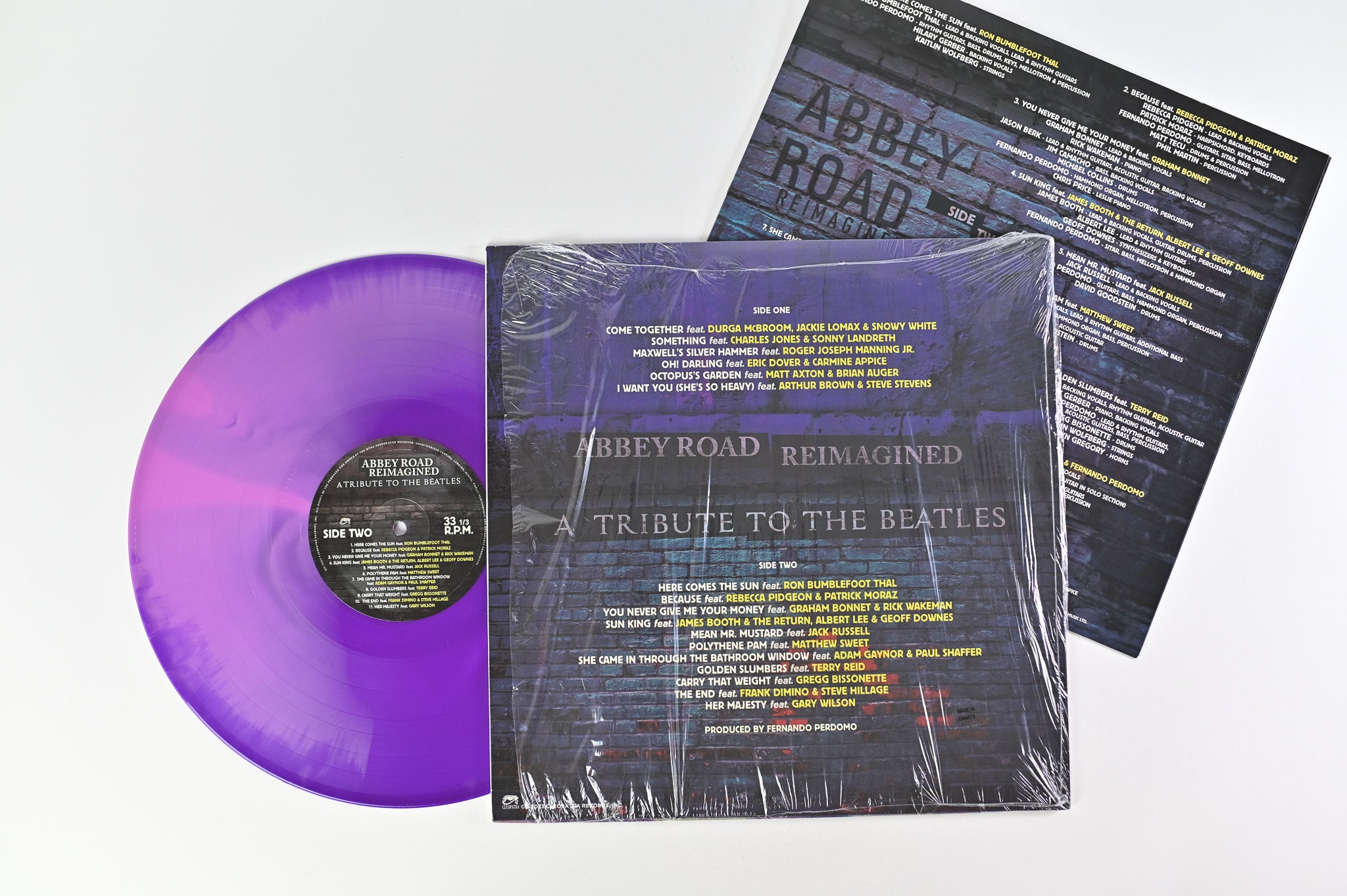 Various - Abbey Road Reimagined: A Tribute To the Beatles on Cleopatra Ltd Purple Haze Vinyl