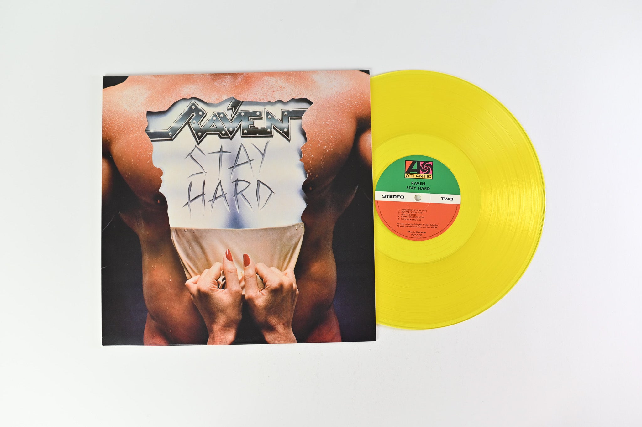 Raven - Stay Hard on Music on Vinyl Ltd Numbered Yellow Vinyl Reissue