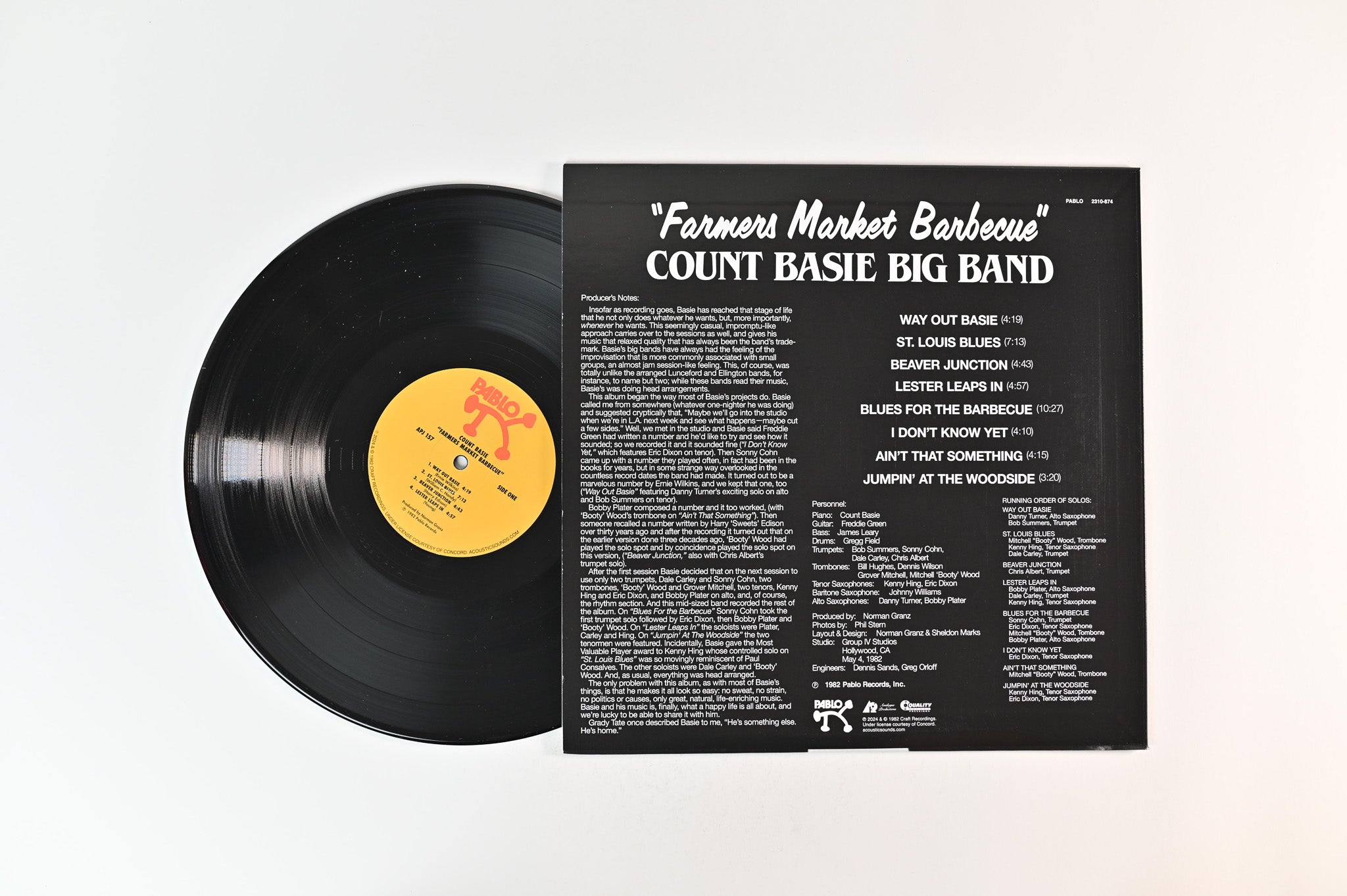 Count Basie Big Band - Farmers Market Barbecue on Analogue Productions Pablo Series Ltd 180 Gram Reissue