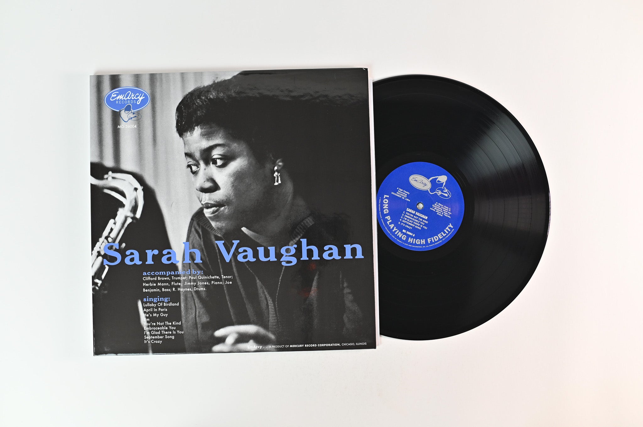 Sarah Vaughan - Sarah Vaughan on Emarcy Acoustic Sounds Series 180 Gram Reissue