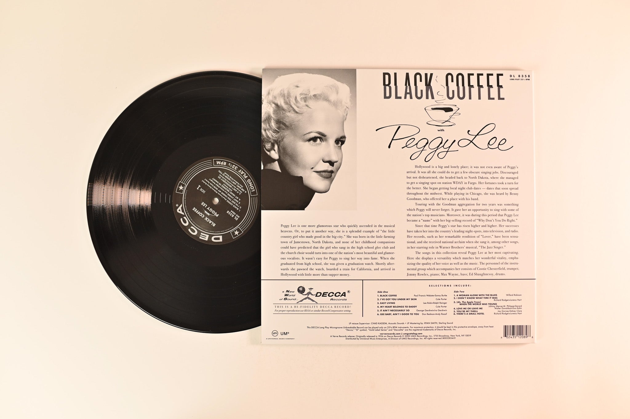 Peggy Lee - Black Coffee With Peggy Lee on Verve Acoustic Sound Series Reissue