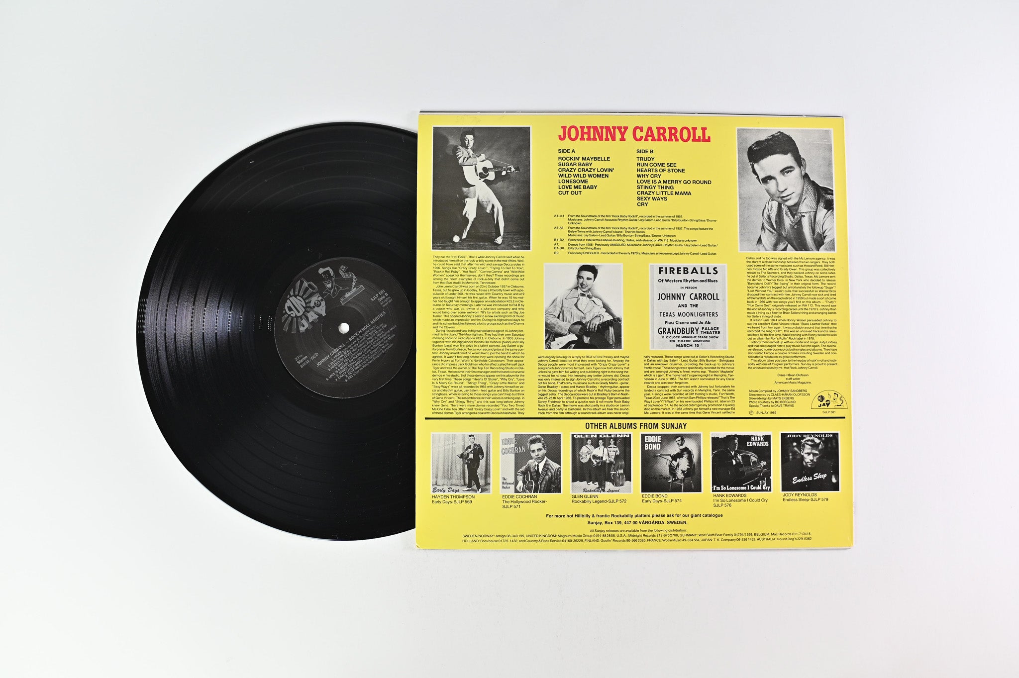 Johnny Carroll - Rockn' Roll Rarities on Sunjay