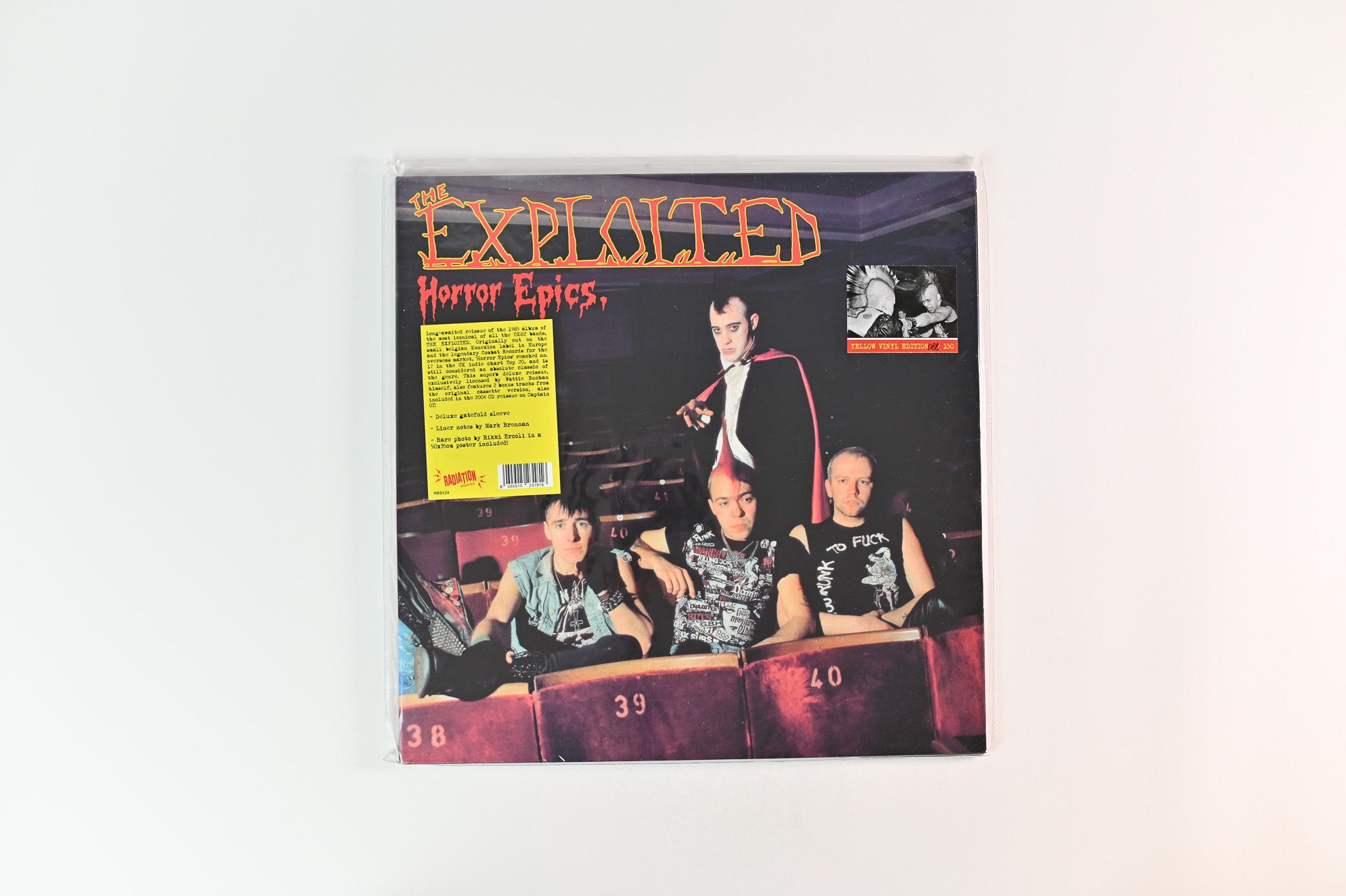 The Exploited - Horror Epics. on Radiation Reissues Yellow Vinyl