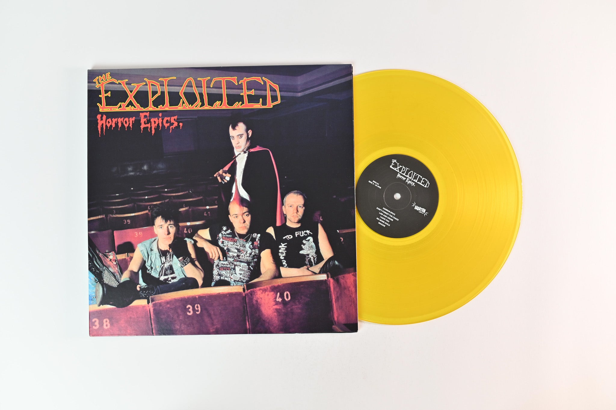 The Exploited - Horror Epics. on Radiation Reissues Yellow Vinyl